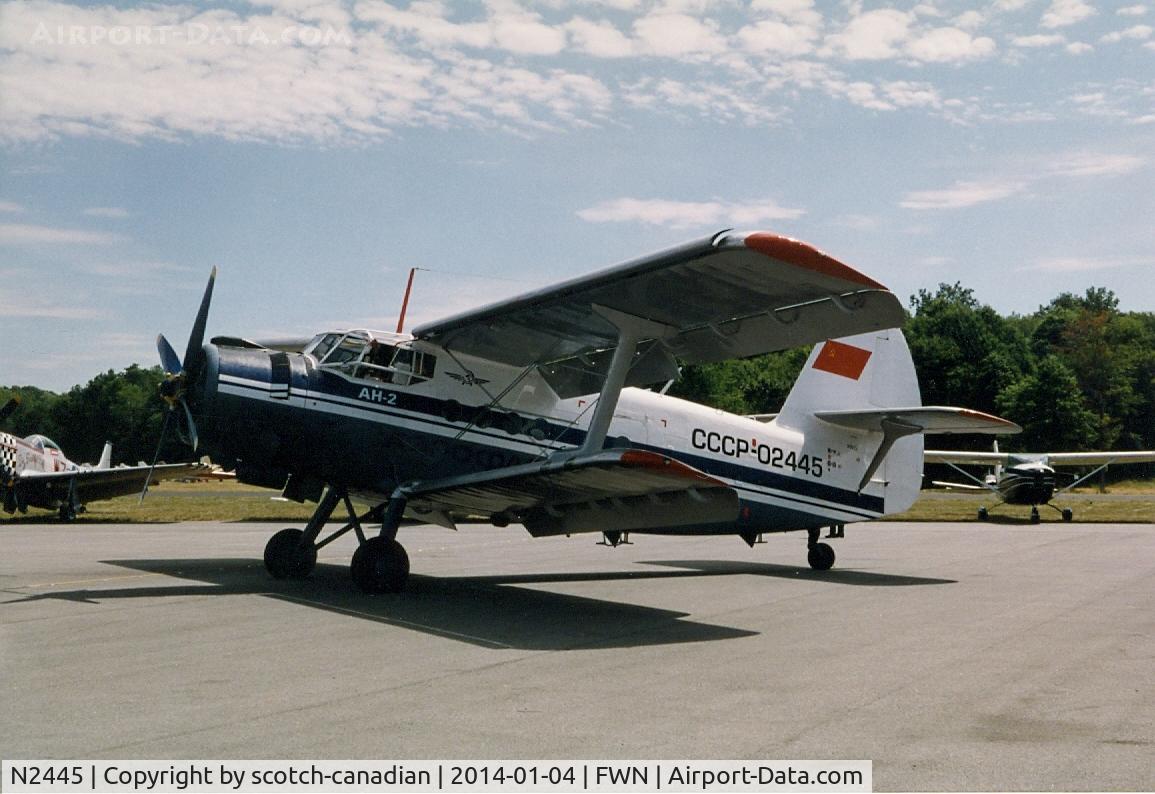 N2445, 1970 Antonov AN-2 C/N 1G11756, 1970 Antonov AN-2, N2445, at the 1993 Sussex Air Show, Sussex, NJ 