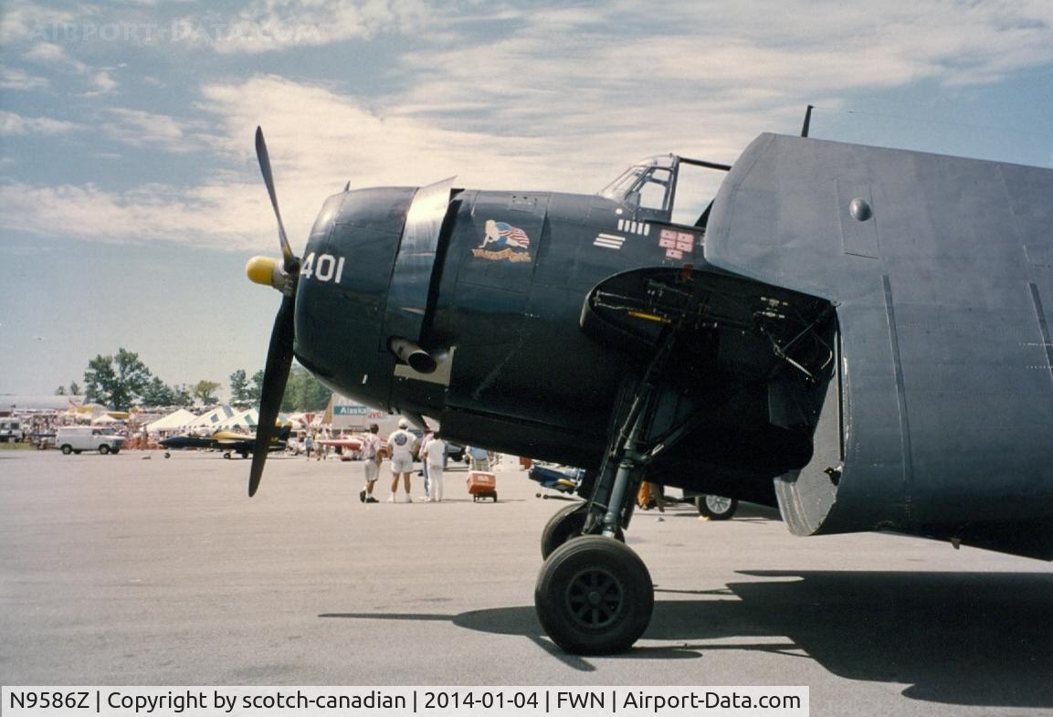 N9586Z, 1945 Grumman TBM-3E Avenger C/N 85886, 1945 Grumman TBM-3E, N9586Z, at the 1993 Sussex Air Show, Sussex, NJ 