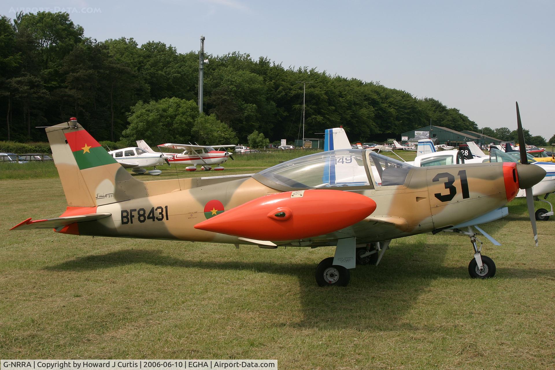 G-NRRA, 1968 SIAI-Marchetti SF-260W Warrior C/N 116, Race number 31, at the Dorset Air Races. Painted in Burkina Faso AF marks as BF8431.