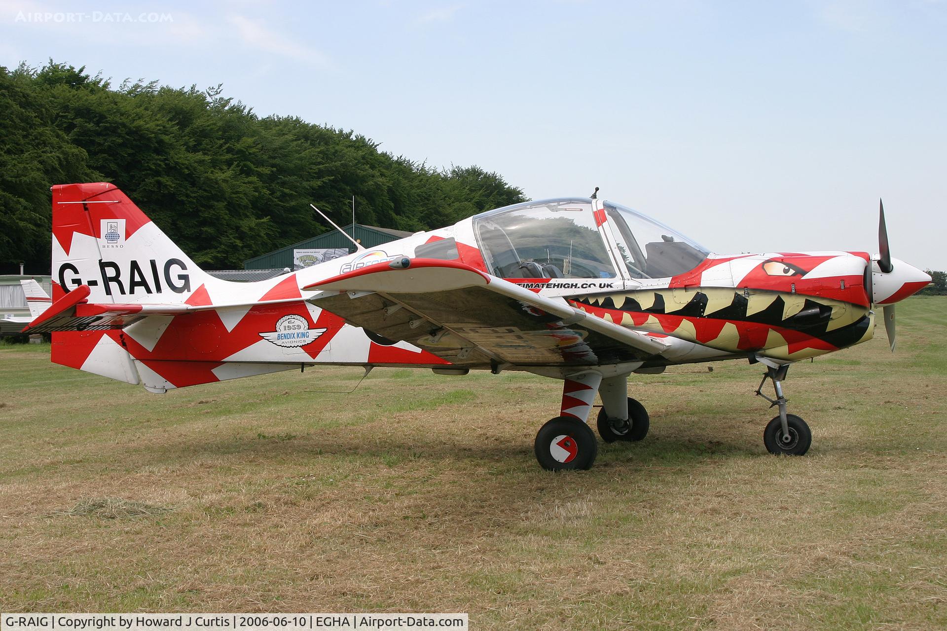 G-RAIG, 1972 Scottish Aviation Sk.61D Bulldog C/N BH100/146, At the Dorset Air Races.