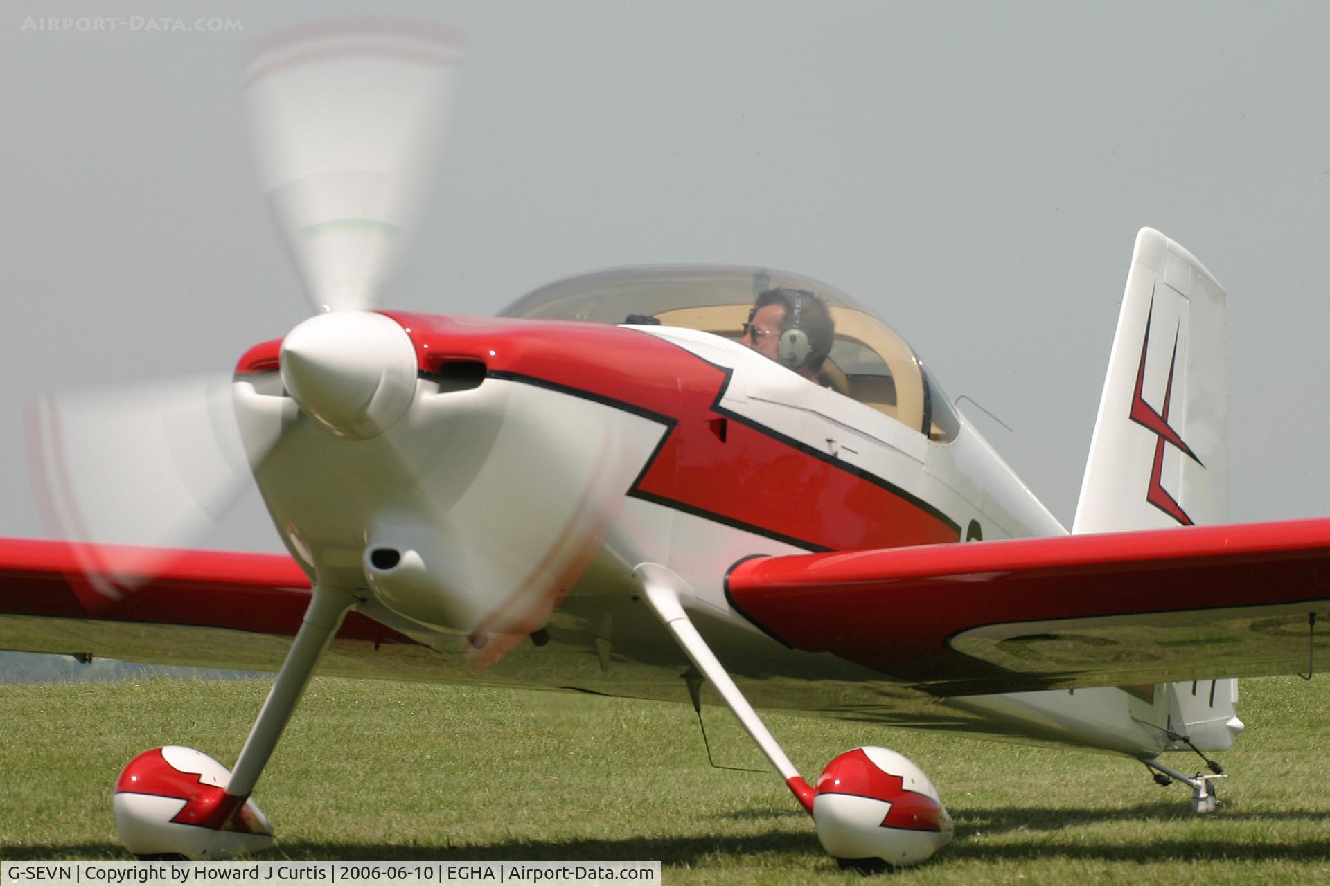 G-SEVN, 2003 Vans RV-7 C/N PFA 323-13795, Race number 777, at the Dorset Air Races.
