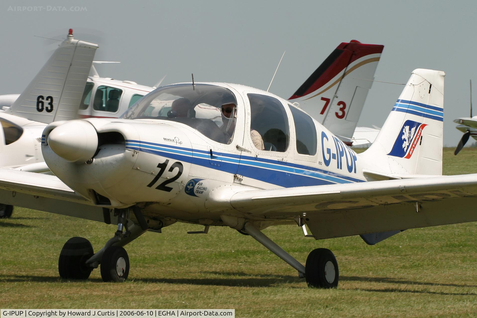 G-IPUP, 1969 Beagle B-121 Pup Series 2 (Pup 150) C/N B121-036, Race number 12, at the Dorset Air Races.