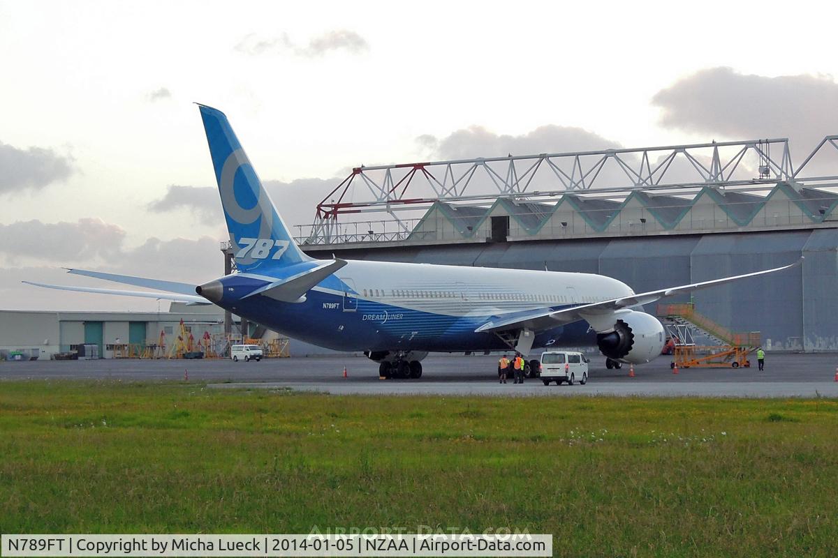 N789FT, 2013 Boeing 787-9 Dreamliner C/N 41989, First ever overseas visit of a B787-9 - here at launch customer Air New Zealand