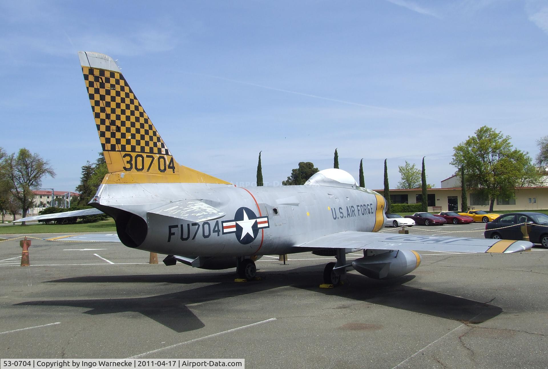 53-0704, 1953 North American F-86D Sabre C/N 201-158, North American F-86D Sabre at the Travis Air Museum, Travis AFB Fairfield CA