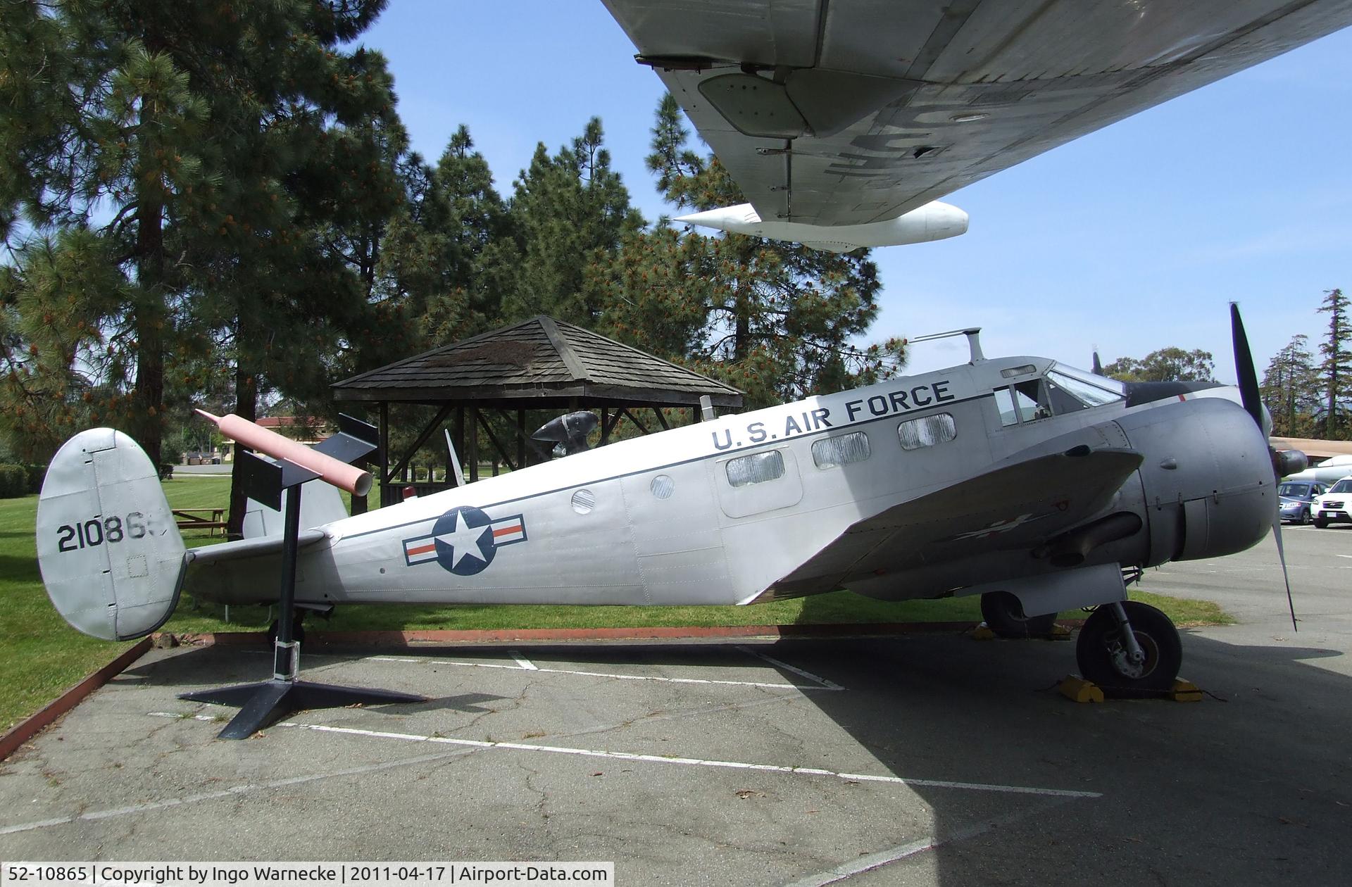 52-10865, 1952 Beech C-45H Expeditor C/N AF-795, Beechcraft C-45H Expeditor at the Travis Air Museum, Travis AFB Fairfield CA