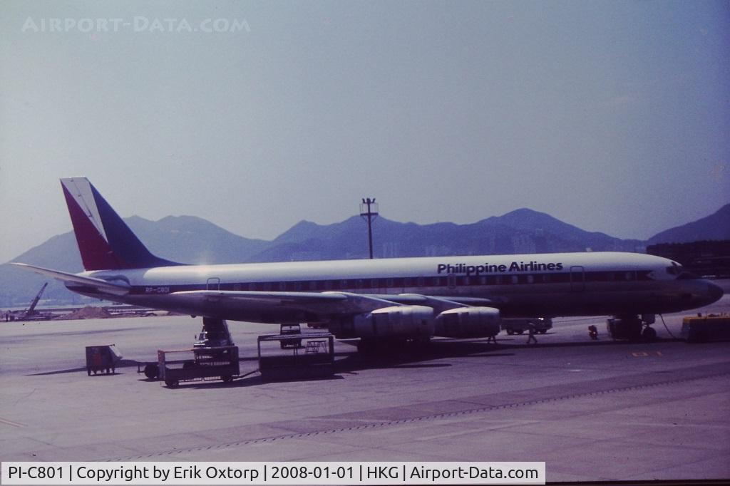 PI-C801, 1962 Douglas DC-8-53 C/N 45608, Now re-reg to RP-C801. Picture taken at Kai Tak