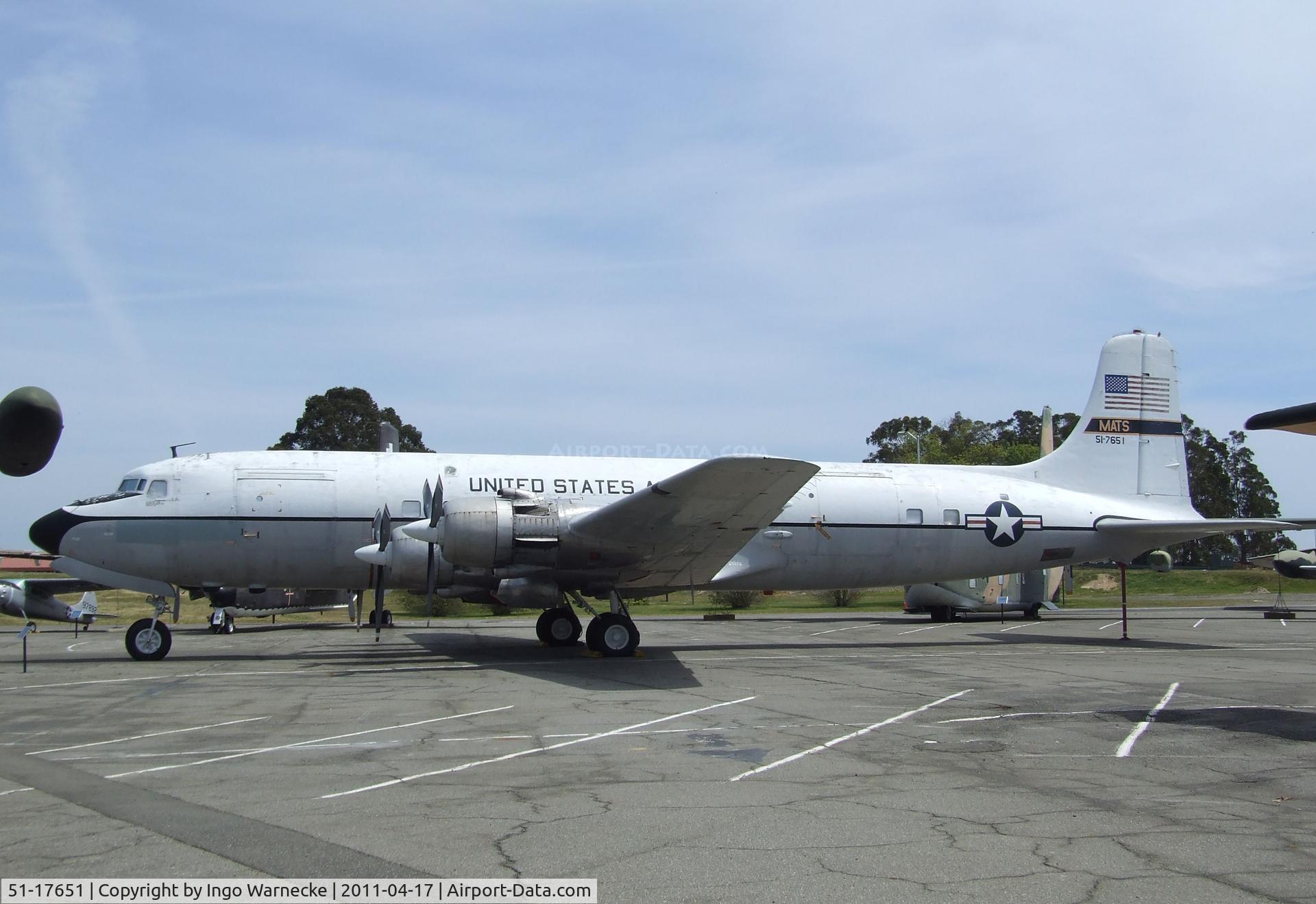 51-17651, 1951 Douglas VC-118B Liftmaster (R6D-1) C/N 43705, Douglas C-118A Liftmaster at the Travis Air Museum, Travis AFB Fairfield CA