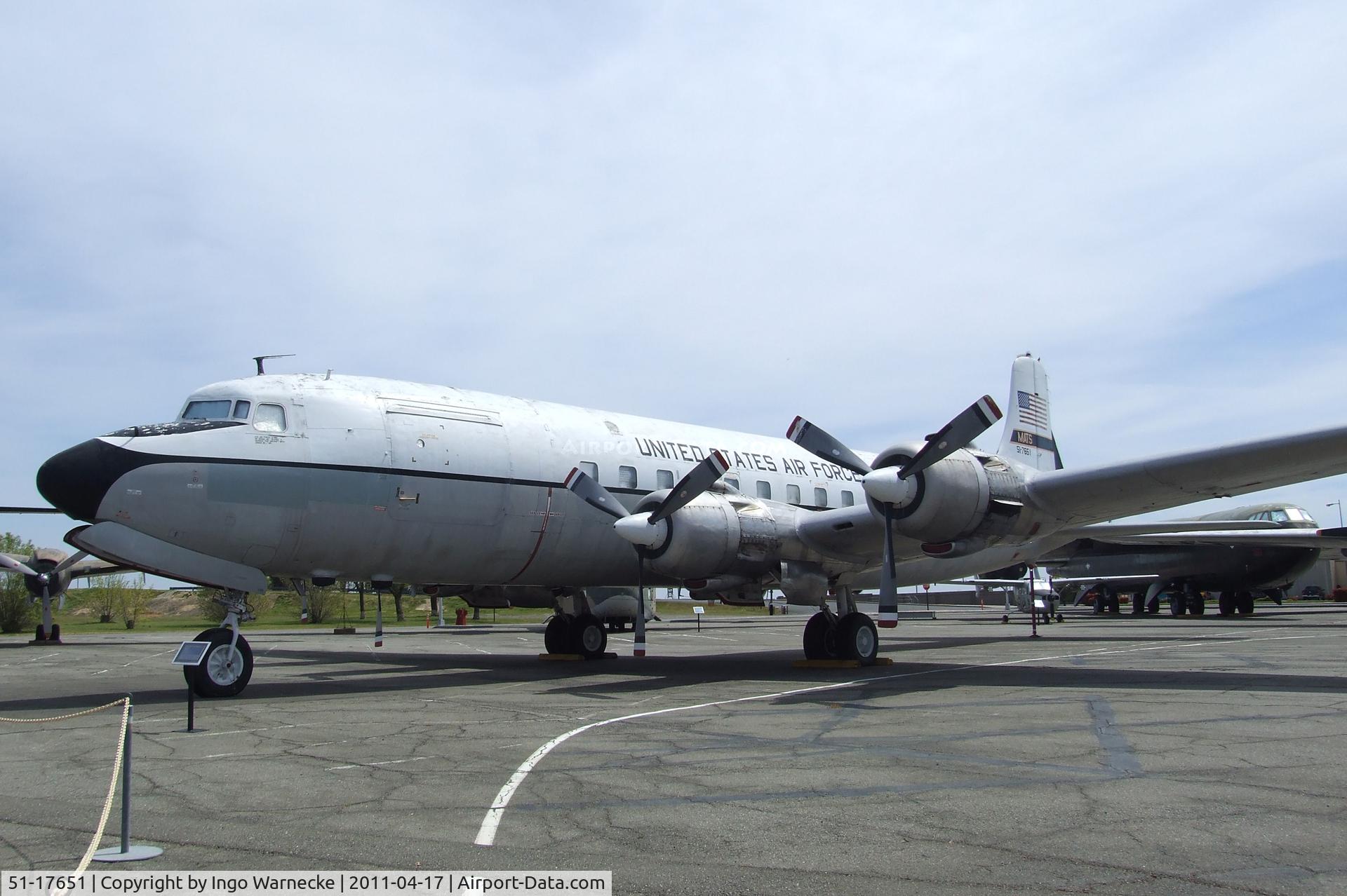 51-17651, 1951 Douglas VC-118B Liftmaster (R6D-1) C/N 43705, Douglas C-118A Liftmaster at the Travis Air Museum, Travis AFB Fairfield CA