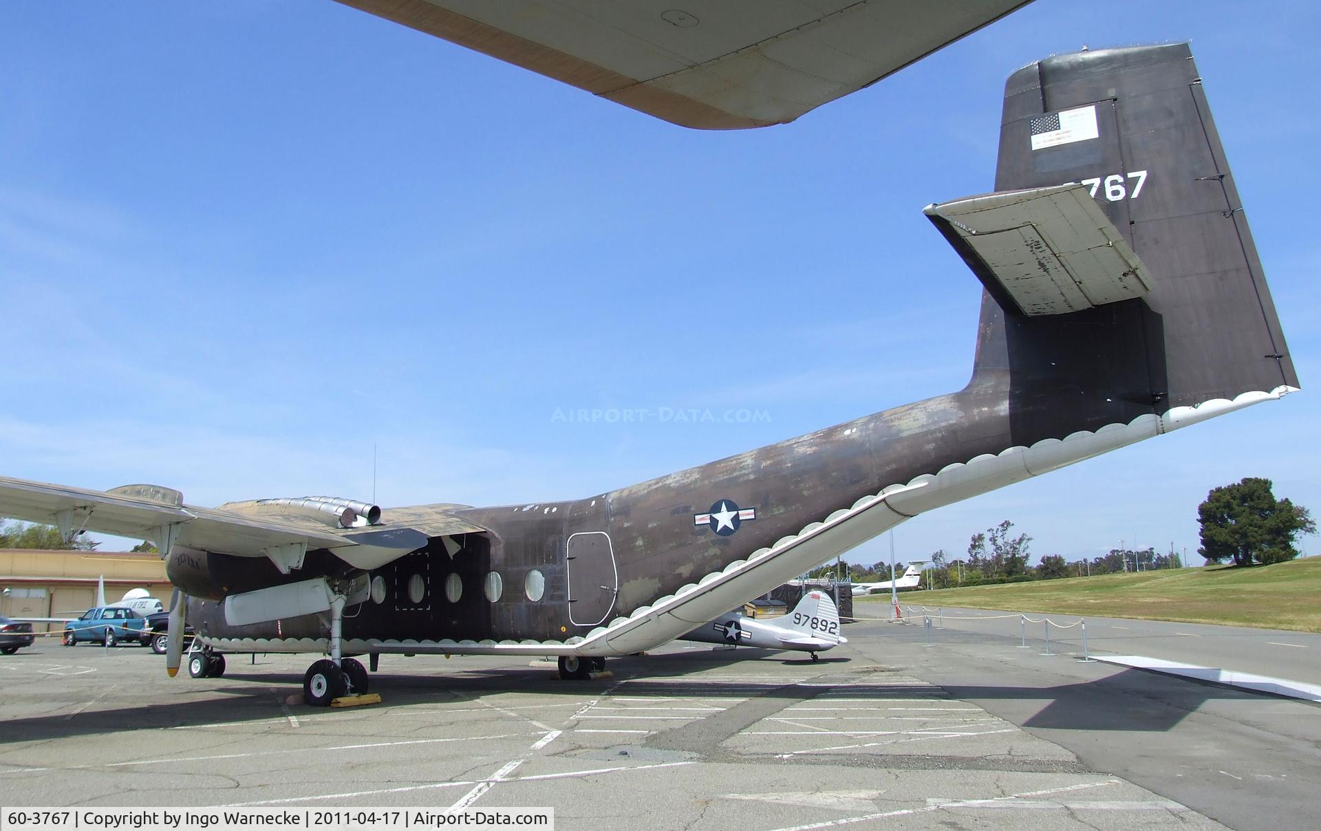60-3767, 1960 De Havilland Canada C-7A Caribou C/N 18, De Havilland Canada DHC-4 / C-7A Caribou at the Travis Air Museum, Travis AFB Fairfield CA