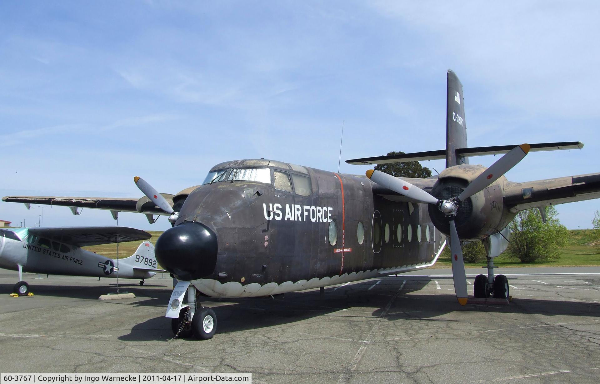 60-3767, 1960 De Havilland Canada C-7A Caribou C/N 18, De Havilland Canada DHC-4 / C-7A Caribou at the Travis Air Museum, Travis AFB Fairfield CA