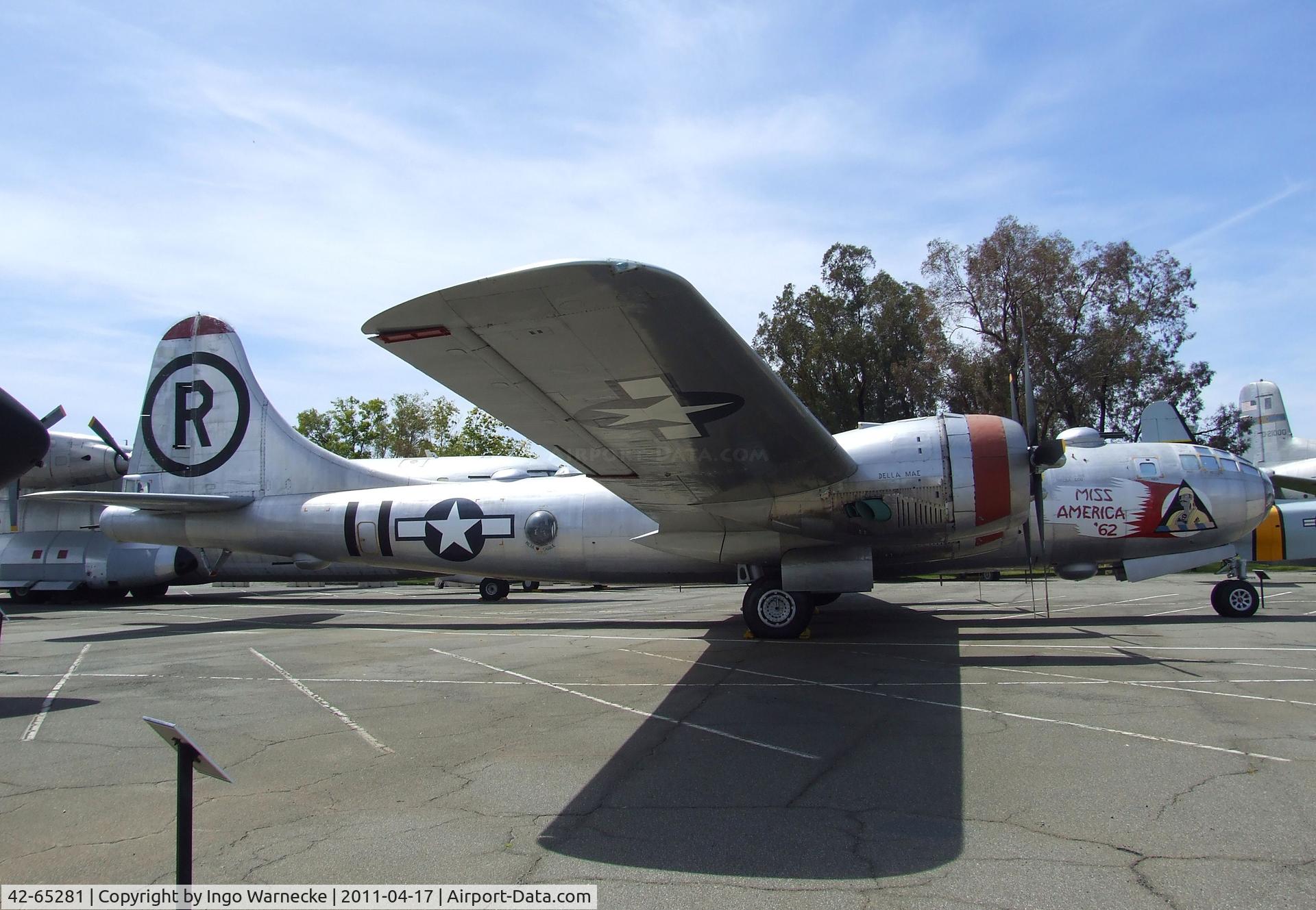 42-65281, 1942 Boeing B-29-25-MO C/N 3456, Boeing B-29 Superfortress at the Travis Air Museum, Travis AFB Fairfield CA