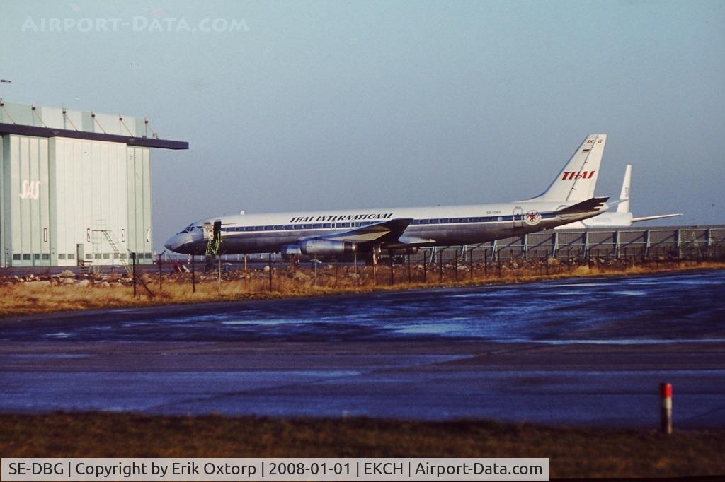 SE-DBG, 1967 Douglas DC-8-62 C/N 45921, SE-DBG almost in full Thai c/s