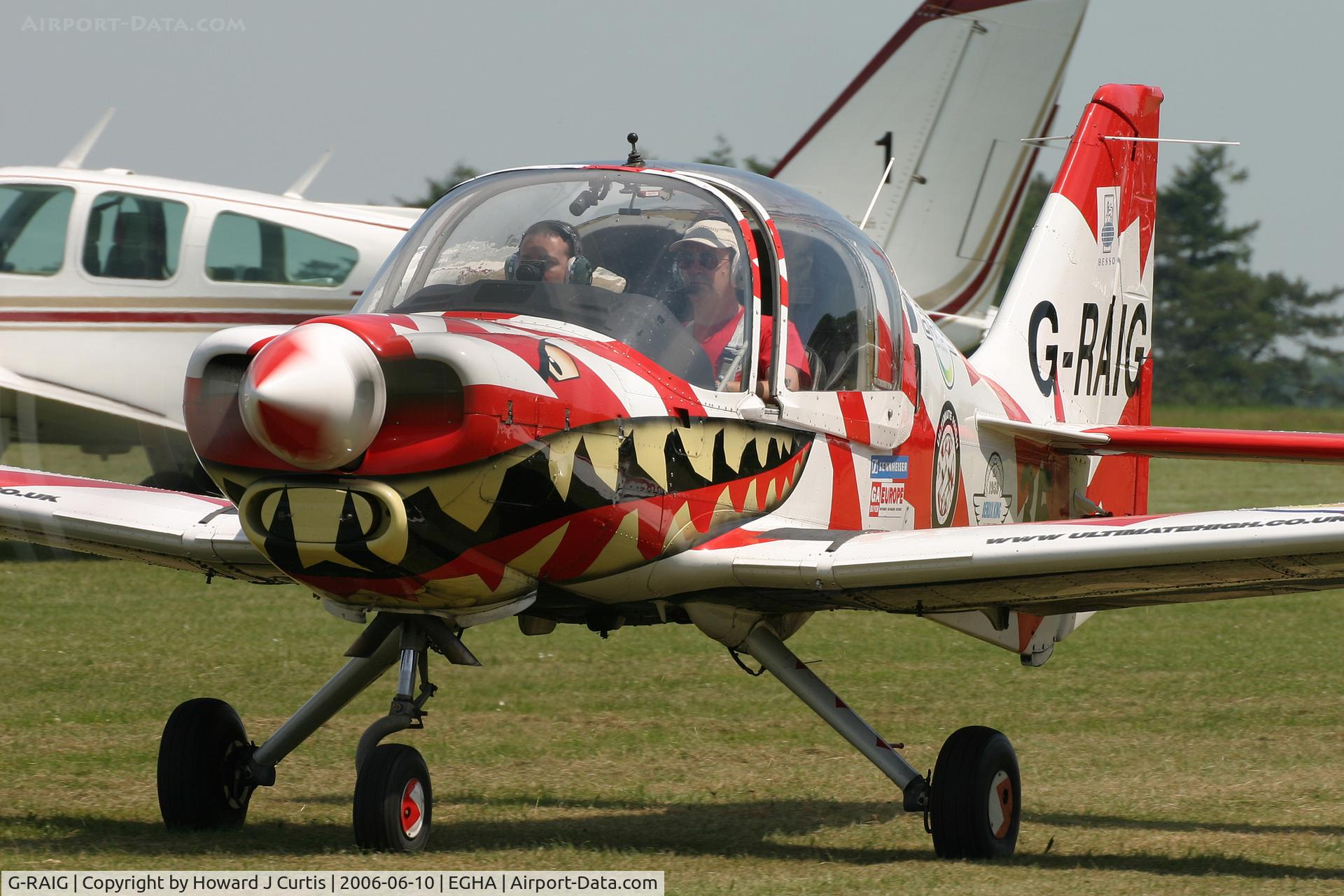 G-RAIG, 1972 Scottish Aviation Sk.61D Bulldog C/N BH100/146, At the Dorset Air Races.