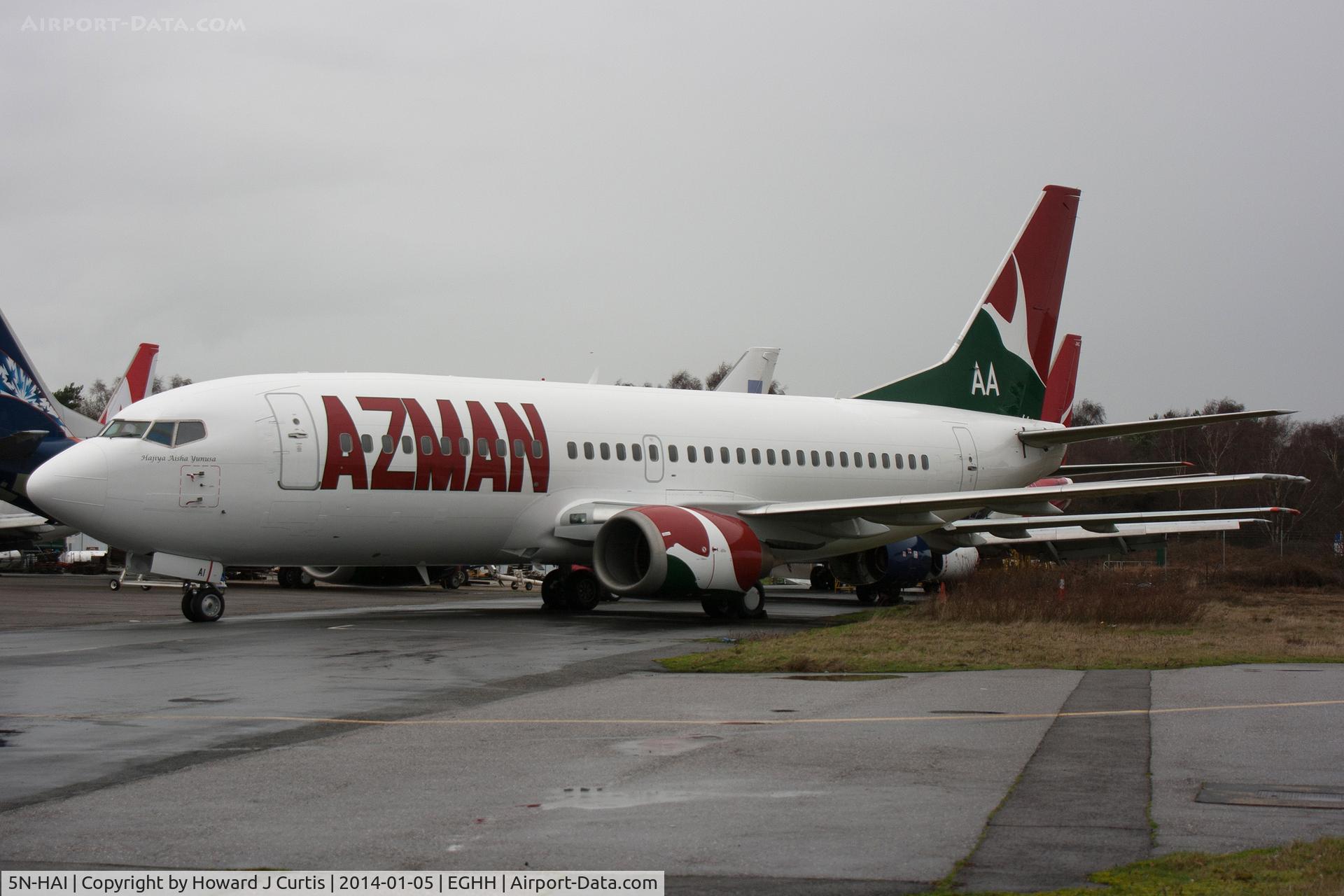 5N-HAI, 1998 Boeing 737-36N C/N 28570, Azman Air, ex G-TOYH.