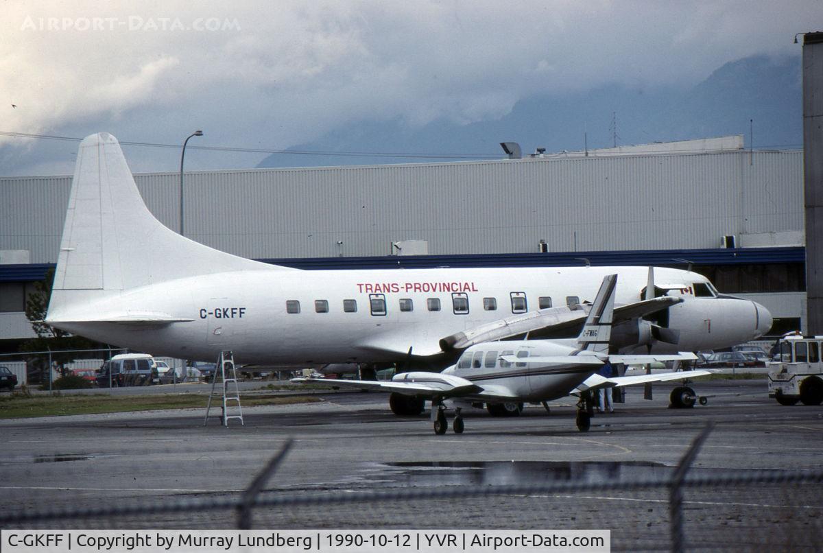 C-GKFF, 1954 Convair 340 C/N 160, On the ramp at YVR, with Trans-Provincial Airlines