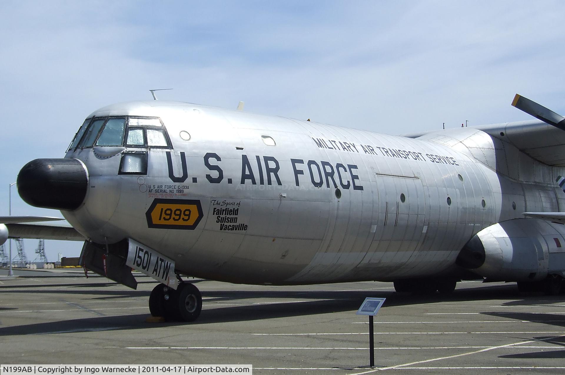 N199AB, 1956 Douglas C-133A Cargomaster C/N 561999 (45164), Douglas C-133A Cargomaster at the Travis Air Museum, Travis AFB Fairfield CA