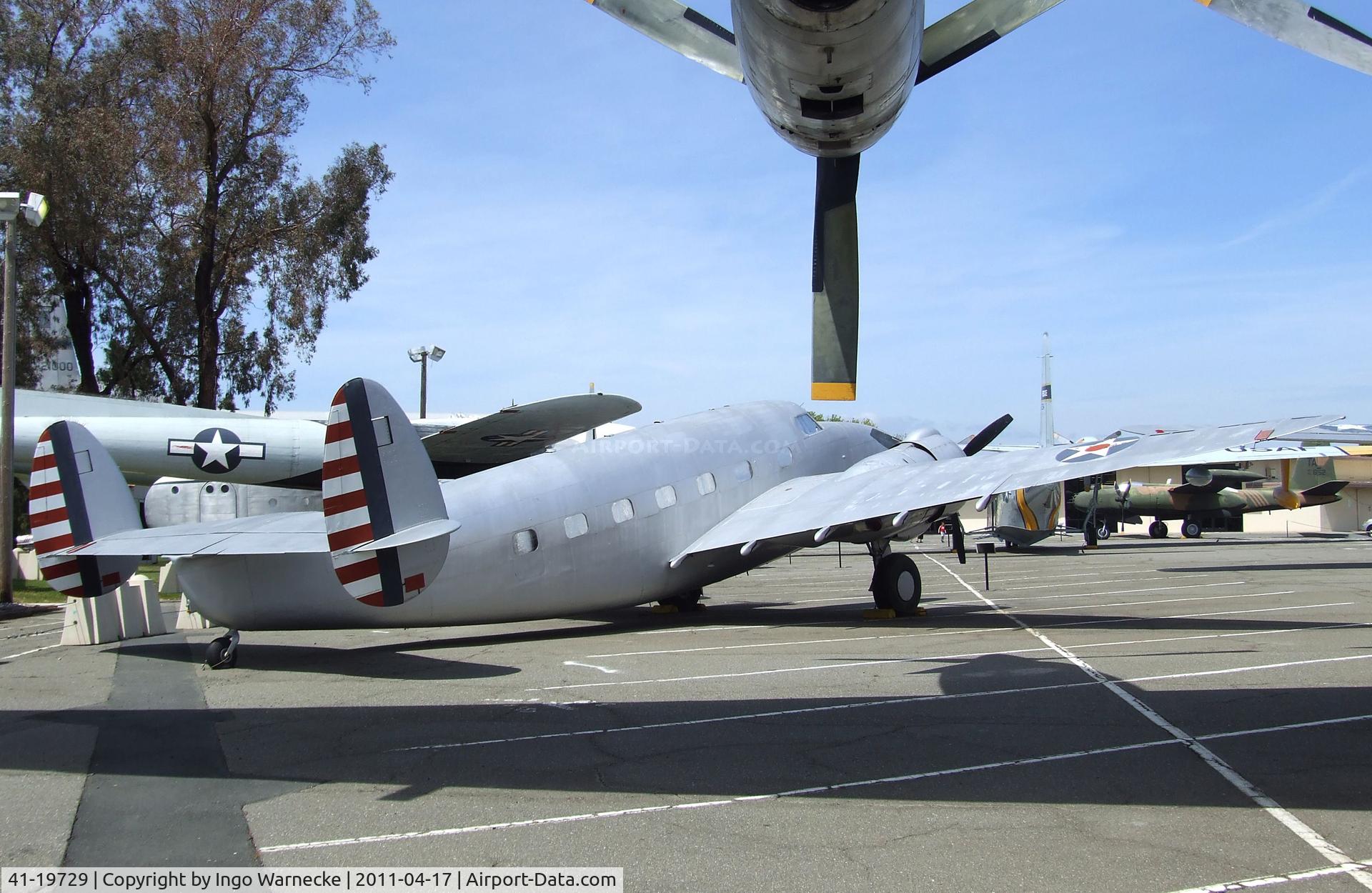 41-19729, 1941 Lockheed C-56 Lodestar (L-18) C/N 18-2089, Lockheed C-56 Lodestar at the Travis Air Museum, Travis AFB Fairfield CA