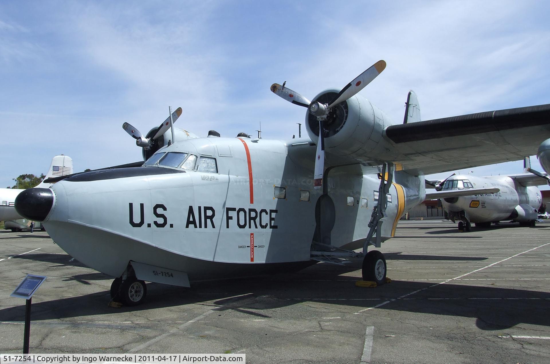 51-7254, Grumman SA-16B Albatross C/N G-345, Grumman SA-16B Albatross at the Travis Air Museum, Travis AFB Fairfield CA