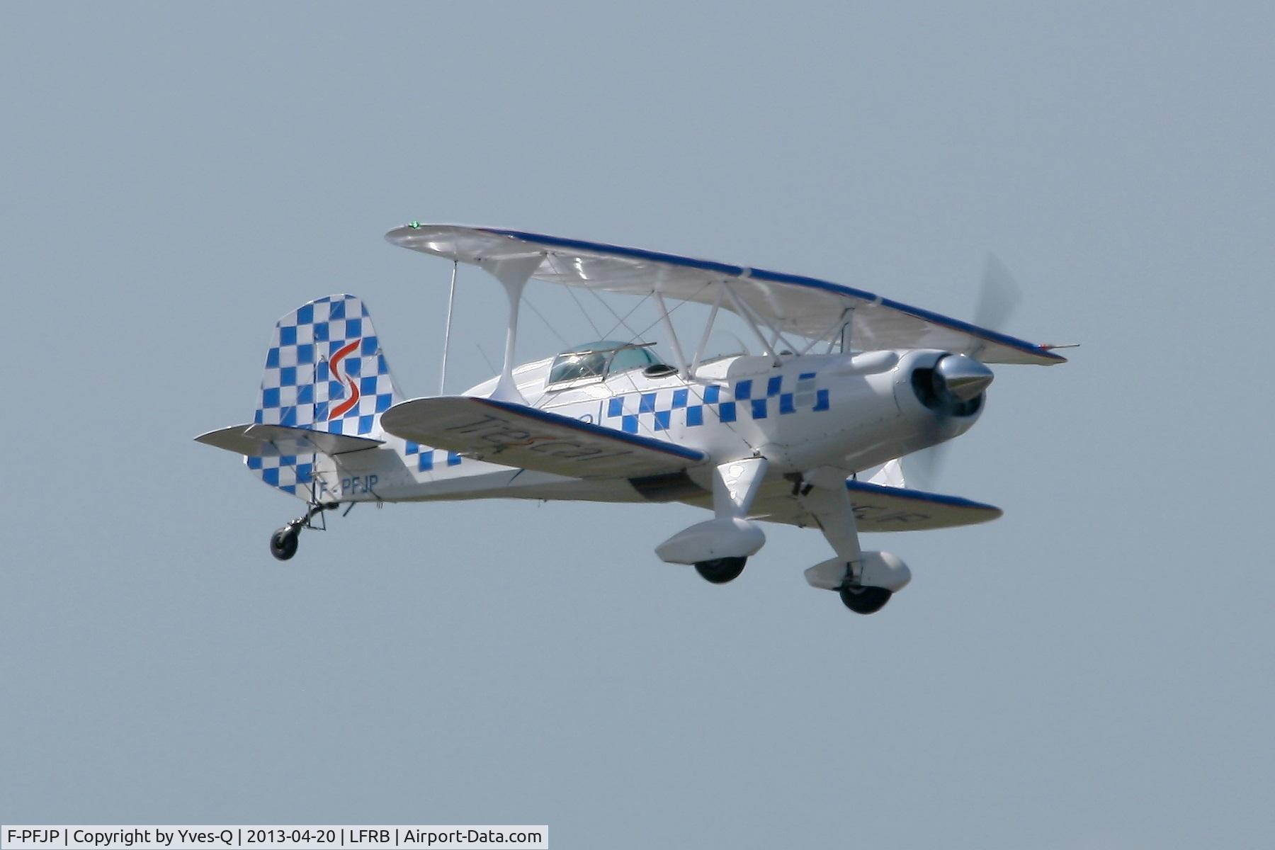 F-PFJP, Stolp SA-300 Starduster Too C/N 265, Stolp SA-300 Starduster Too, Short Approach Rwy 07R, Brest-Bretagne Airport (LFRB-BES)