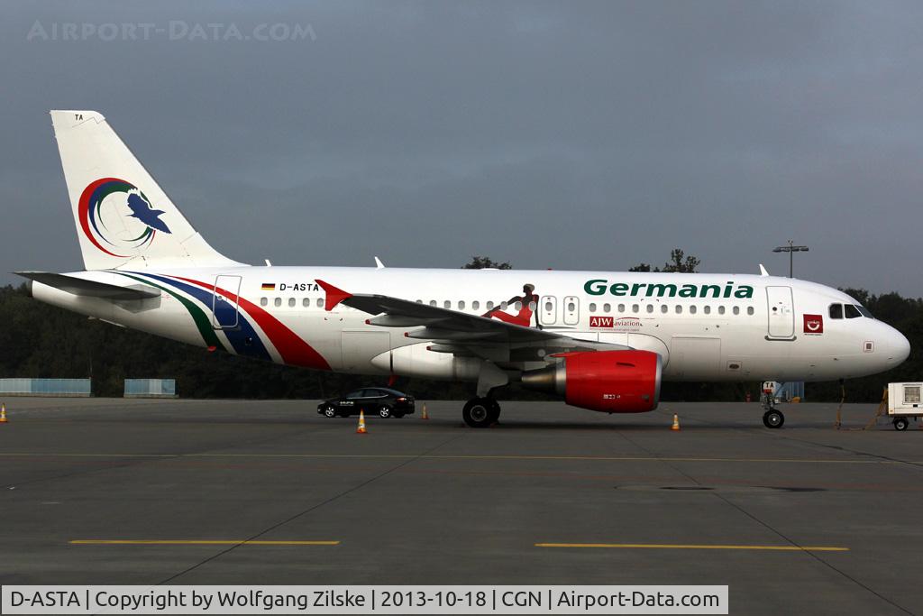 D-ASTA, 2011 Airbus A319-112 C/N 4663, Gambia Bird tail c/s