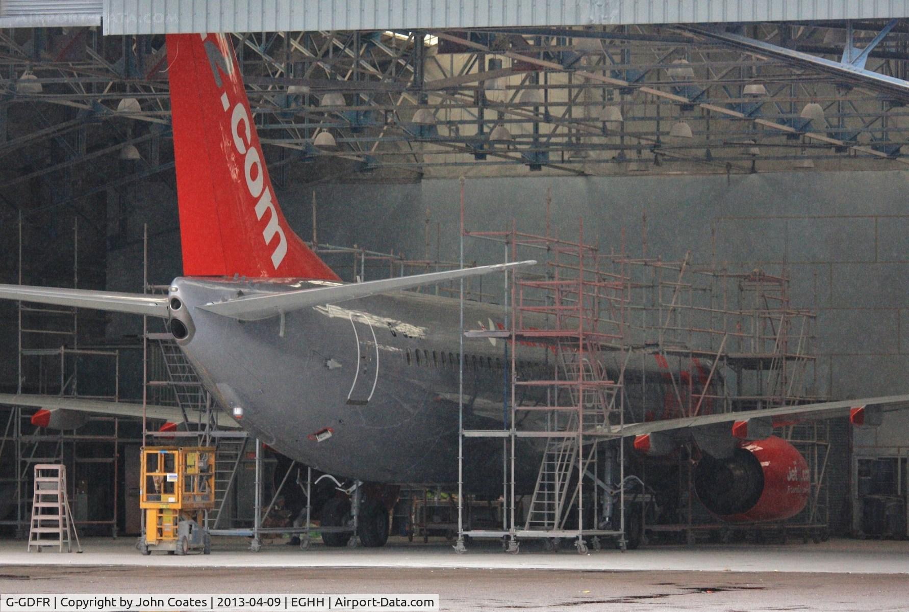G-GDFR, 2003 Boeing 737-8Z9 C/N 30421, Just painted to Jet 2 livery