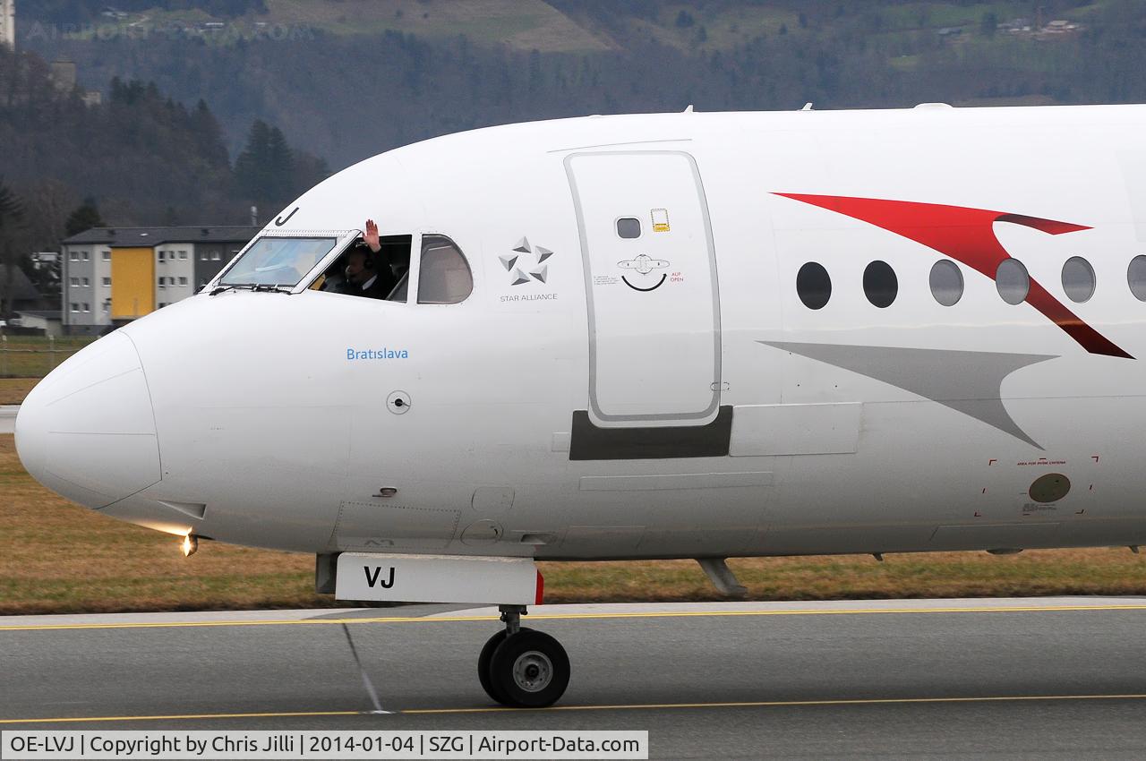 OE-LVJ, 1991 Fokker 100 (F-28-0100) C/N 11359, Austrian Airlines