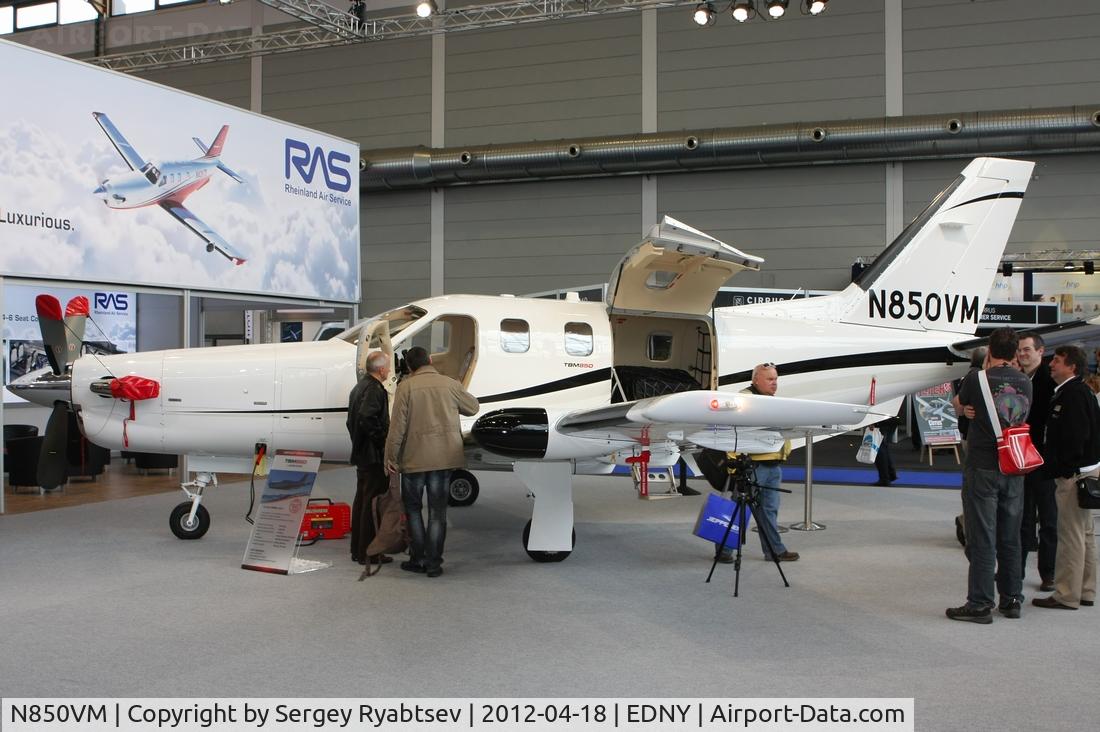 N850VM, 2012 Socata TBM-850 C/N 616, Friedrichshafen AERO2012