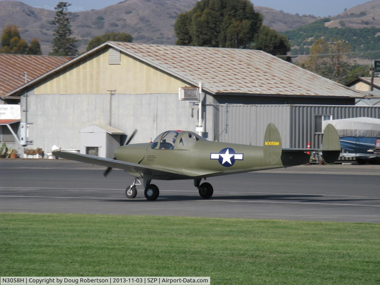 N3058H, 1946 Erco 415C Ercoupe C/N 3683, 1946 ERCO Ercoupe 415-C, Continental C85 85 Hp, landing roll Rwy 22