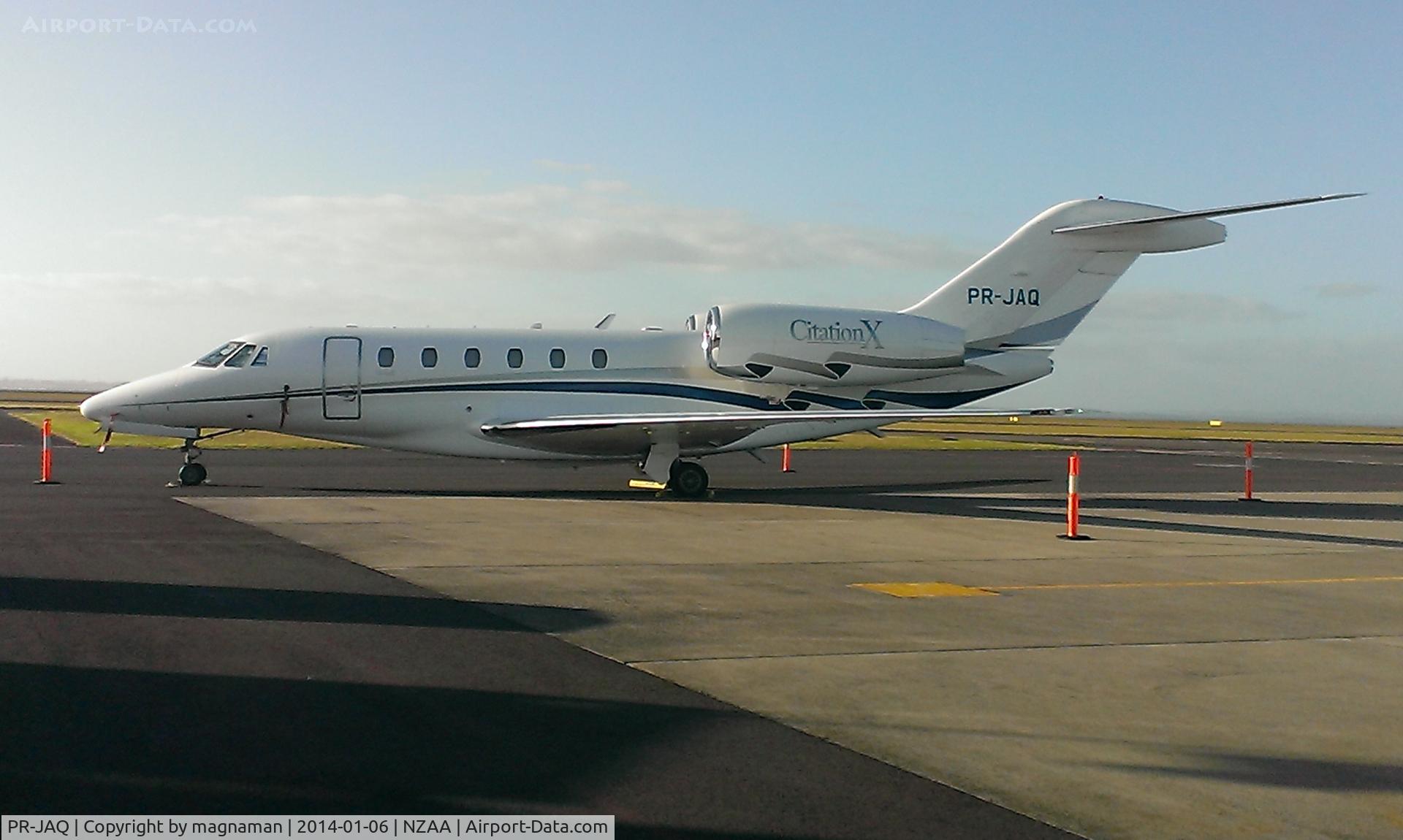 PR-JAQ, 1999 Cessna 750 Citation X Citation X C/N 750-0060, Nice visitor to new Zealand to get 2014 off to a good start