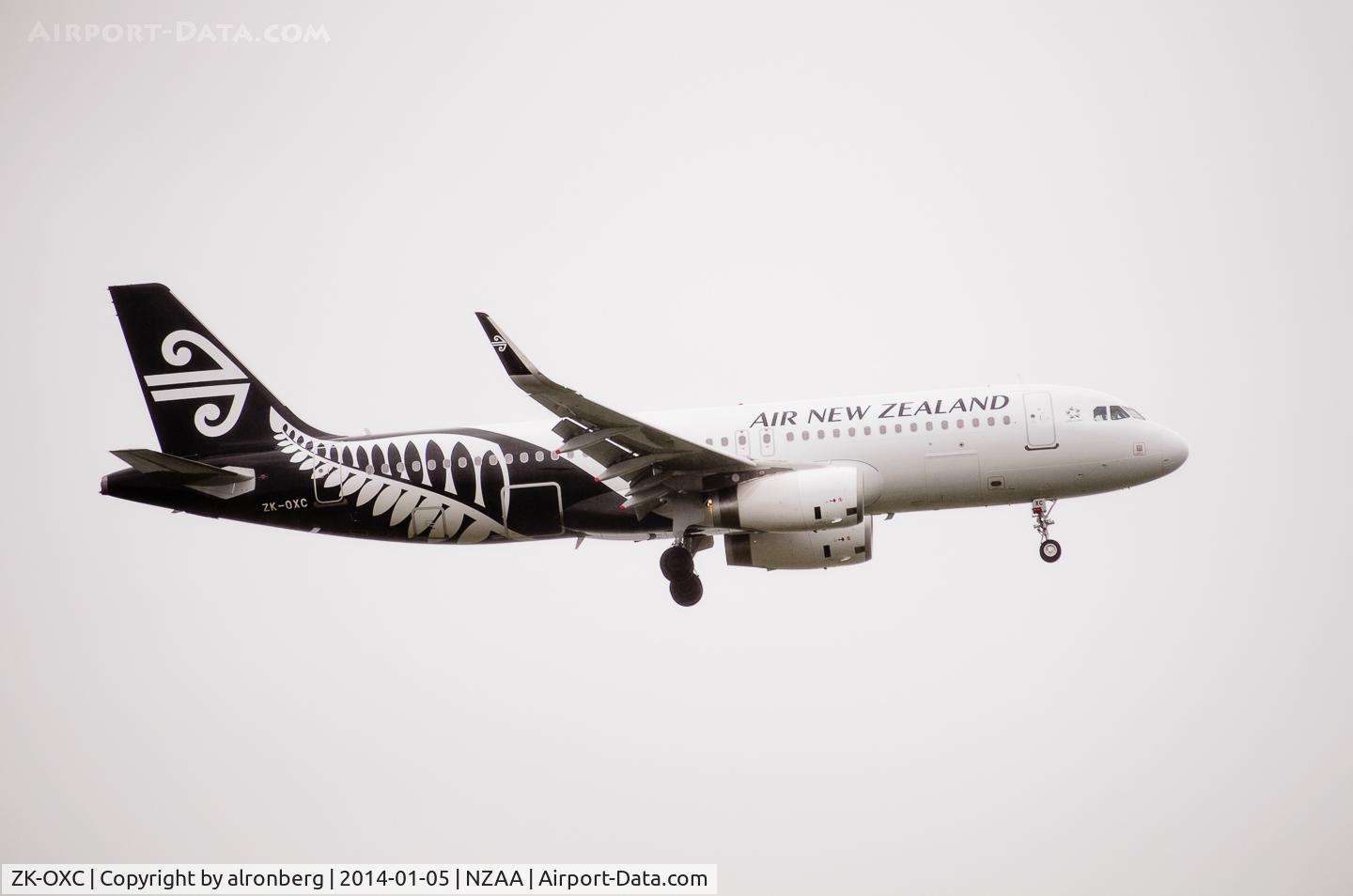 ZK-OXC, 2013 Airbus A320-232 C/N 5847, A squally day in Auckland - but still a lot of cool stuff going down. This is one of NZ's new A320 with the 