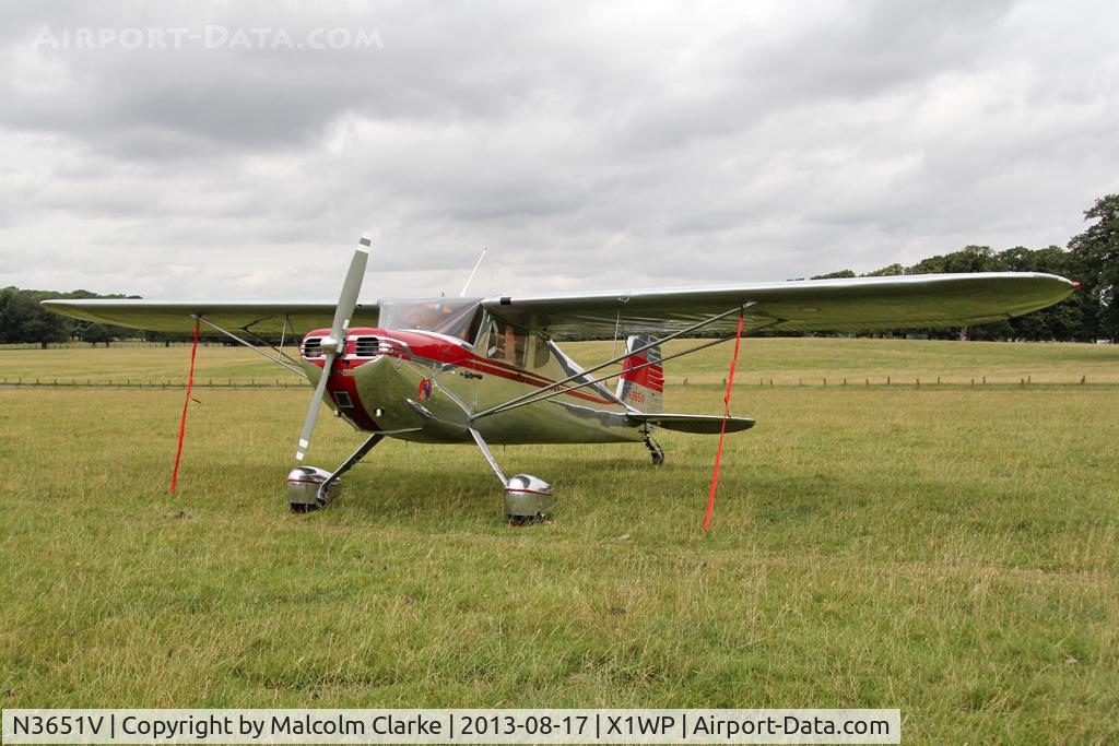 N3651V, 1948 Cessna 140 C/N 14922, Cessna C140 at The De Havilland Moth Club's 28th International Moth Rally at Woburn Abbey. August 2013.