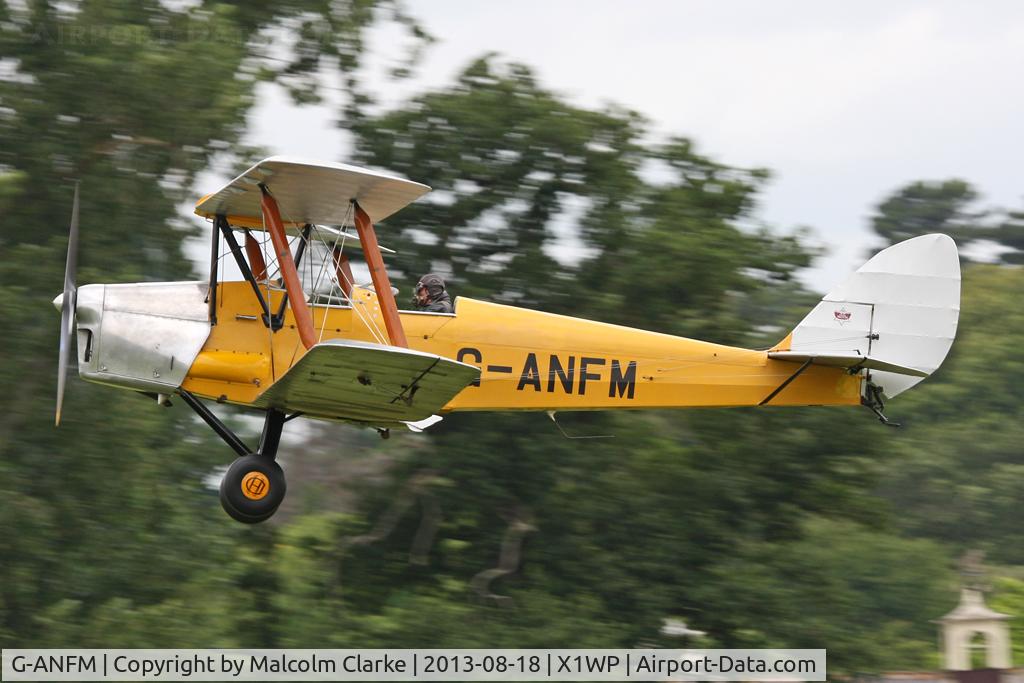 G-ANFM, 1941 De Havilland DH-82A Tiger Moth II C/N 83604, De Havilland DH-82A Tiger Moth II at The De Havilland Moth Club's 28th International Moth Rally at Woburn Abbey. August 2013.