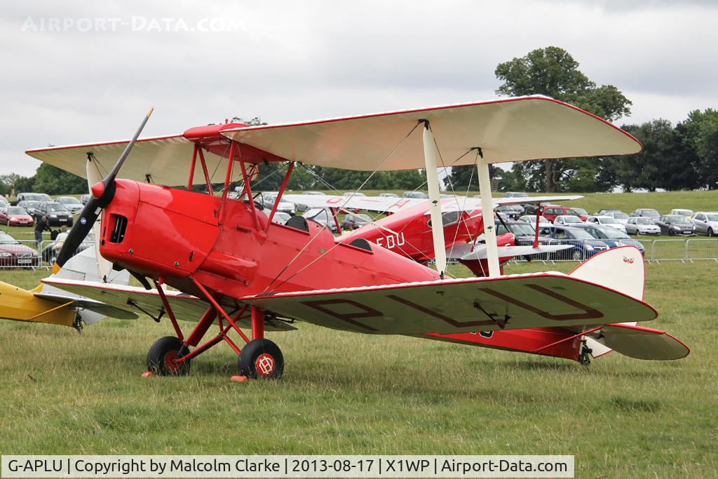 G-APLU, 1941 De Havilland DH-82A Tiger Moth II C/N 85094, De Havilland DH-82A Tiger Moth II at The De Havilland Moth Club's 28th International Moth Rally at Woburn Abbey. August 2013.
