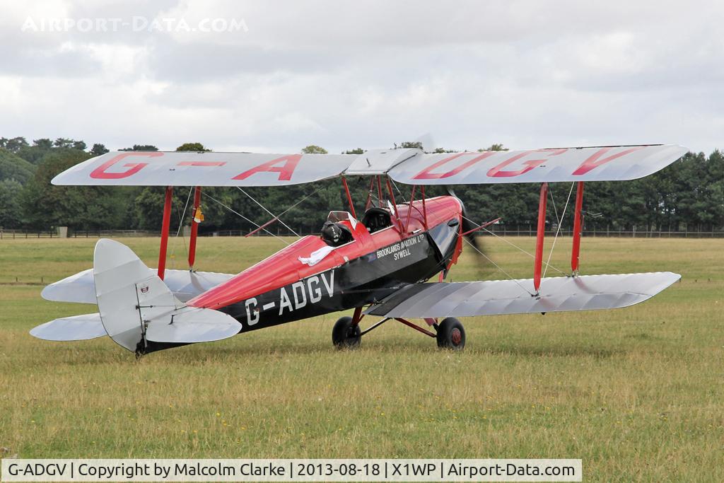 G-ADGV, 1935 De Havilland DH-82A Tiger Moth II C/N 3340, De Havilland DH-82A Tiger Moth II at The De Havilland Moth Club's 28th International Moth Rally at Woburn Abbey. August 2013.