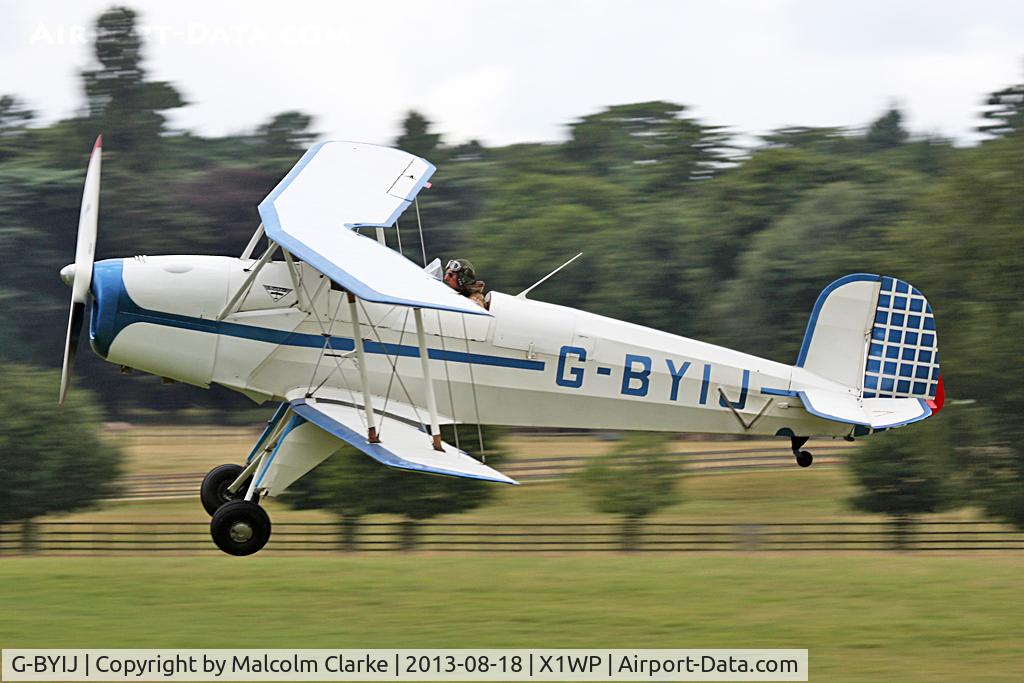 G-BYIJ, 1954 CASA 1-131E Series 2000 C/N 2110, CASA 1-131 Jungmann at The De Havilland Moth Club's 28th International Moth Rally at Woburn Abbey. August 2013.