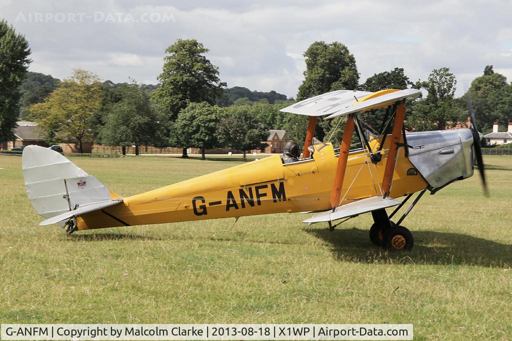G-ANFM, 1941 De Havilland DH-82A Tiger Moth II C/N 83604, De Havilland DH-82A Tiger Moth II at The De Havilland Moth Club's 28th International Moth Rally at Woburn Abbey. August 2013.