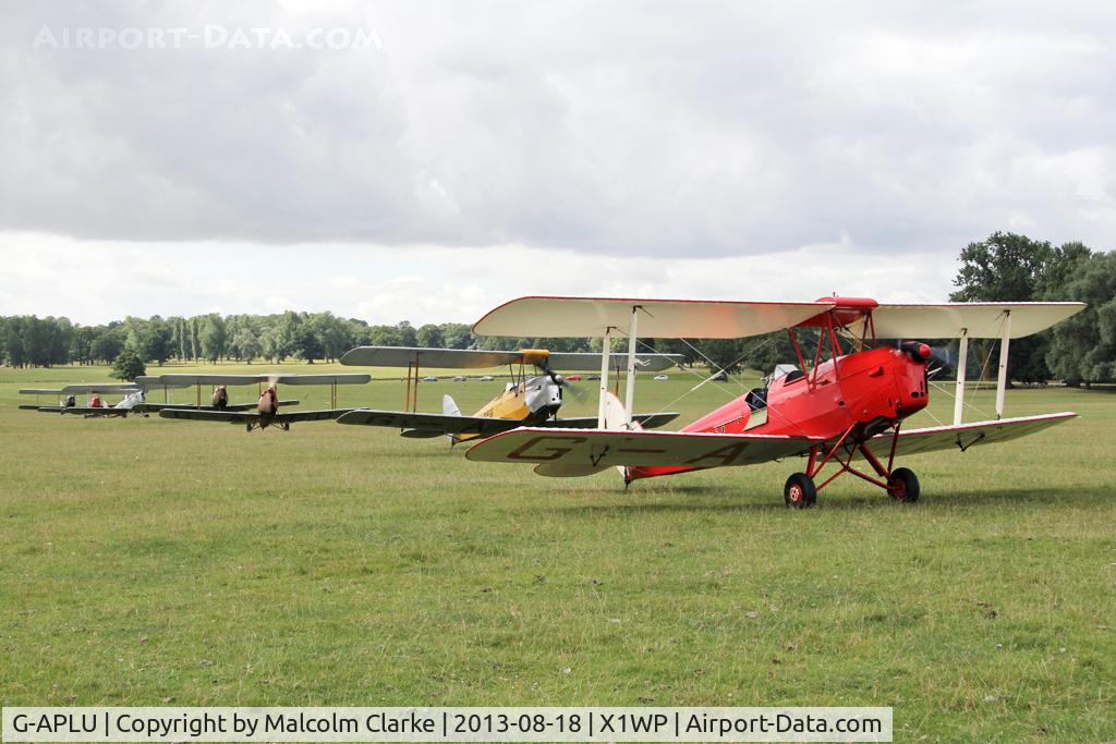 G-APLU, 1941 De Havilland DH-82A Tiger Moth II C/N 85094, De Havilland DH-82A Tiger Moth II at The De Havilland Moth Club's 28th International Moth Rally at Woburn Abbey. August 2013.