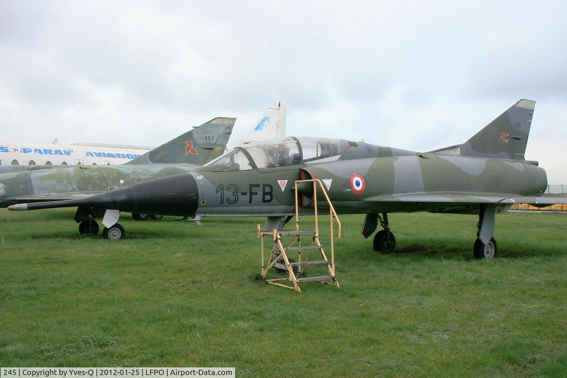 245, Dassault Mirage IIIB-2(RV) C/N 245, Dassault Mirage IIIB-2(RV), Delta Athis Museum, Paray near Paris-Orly Airport.