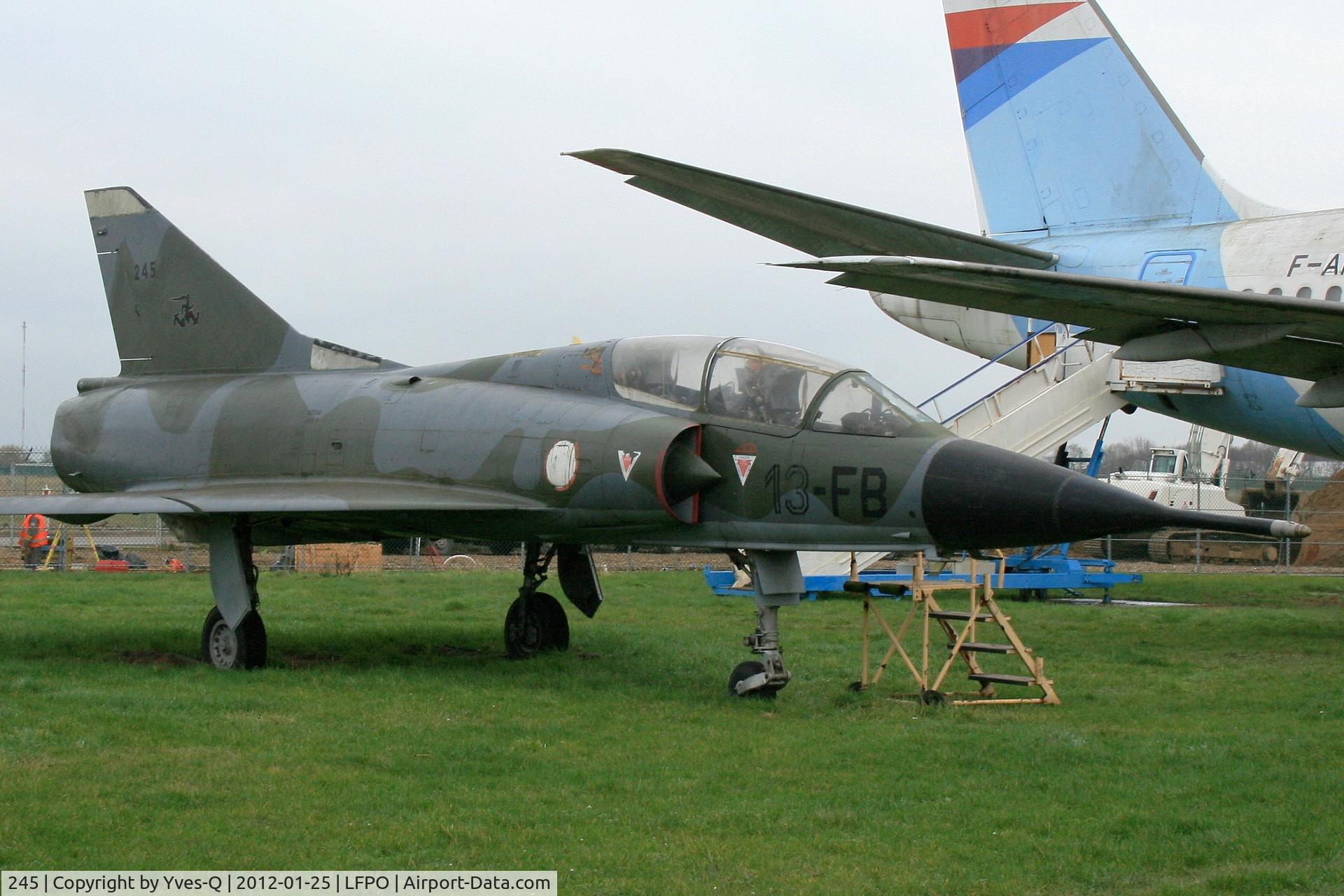 245, Dassault Mirage IIIB-2(RV) C/N 245, Dassault Mirage IIIB-2(RV), Delta Athis Museum, Paray near Paris-Orly Airport.