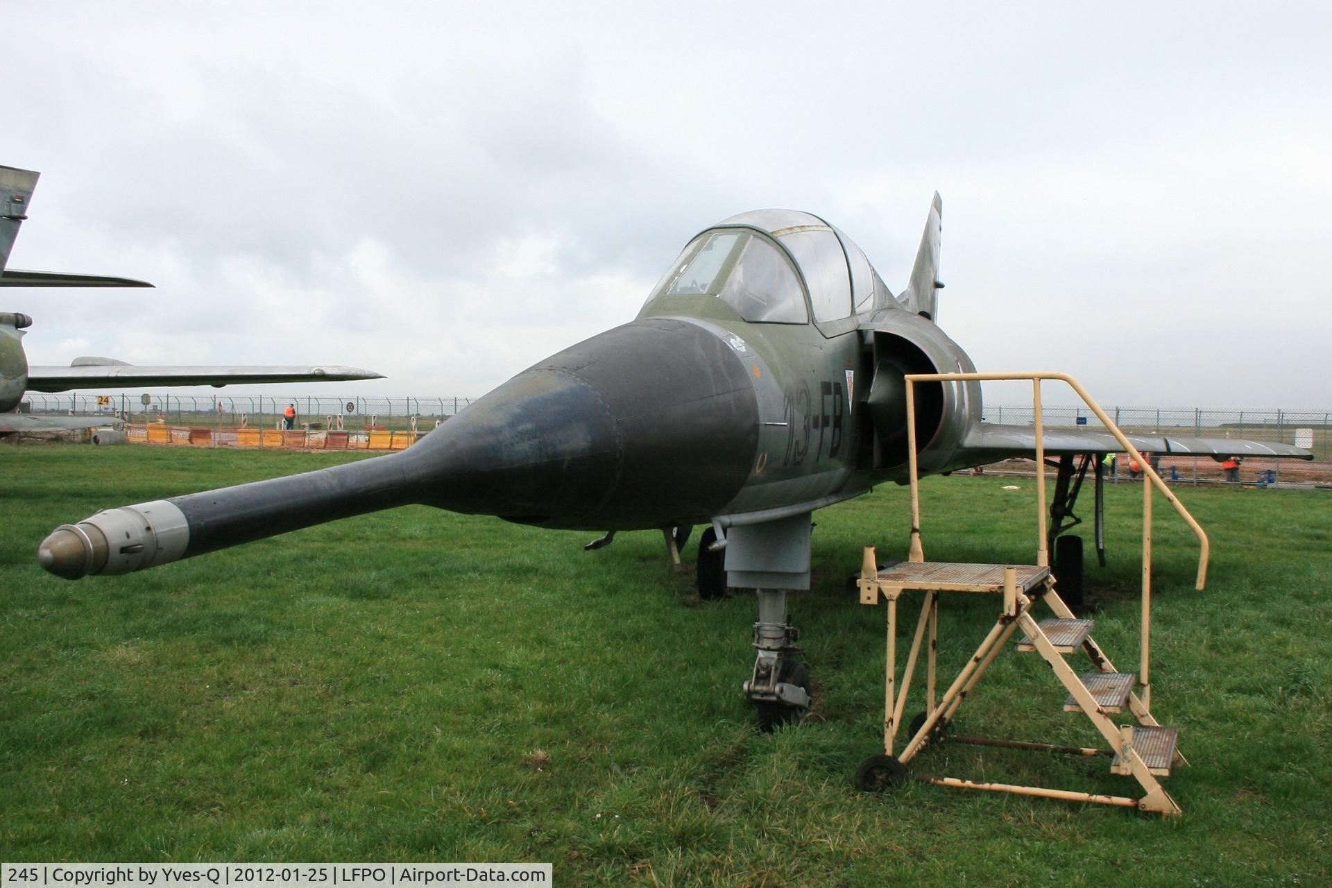 245, Dassault Mirage IIIB-2(RV) C/N 245, Dassault Mirage IIIB-2(RV), Delta Athis Museum, Paray near Paris-Orly Airport.