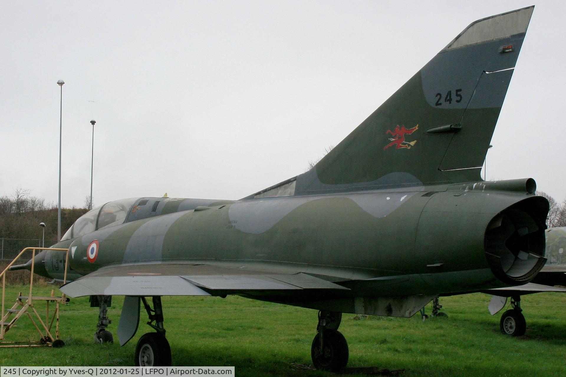 245, Dassault Mirage IIIB-2(RV) C/N 245, Dassault Mirage IIIB-2(RV), Delta Athis Museum, Paray near Paris-Orly Airport.