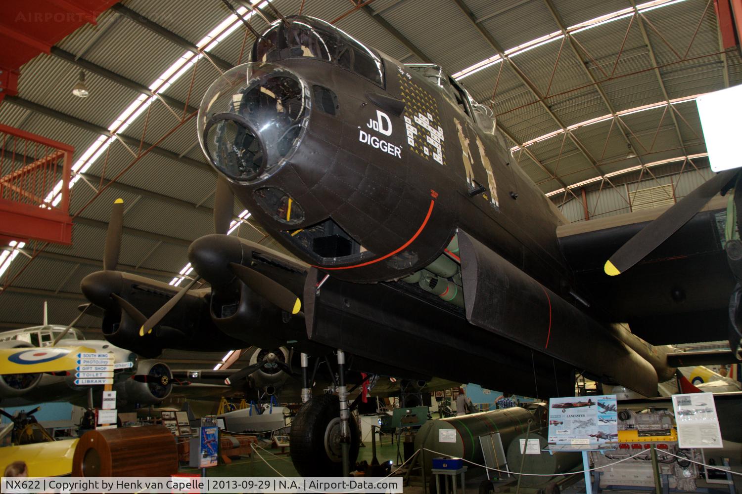 NX622, 1945 Avro Lancaster B7 C/N Not found NX622, Avro Lancaster Mk.VII preserved in the RAAFA Heritage Museum in Bull Creek, Western Australia. Previously WU-16 with the French Navy (1951-1962) and NX622 with the RAF.