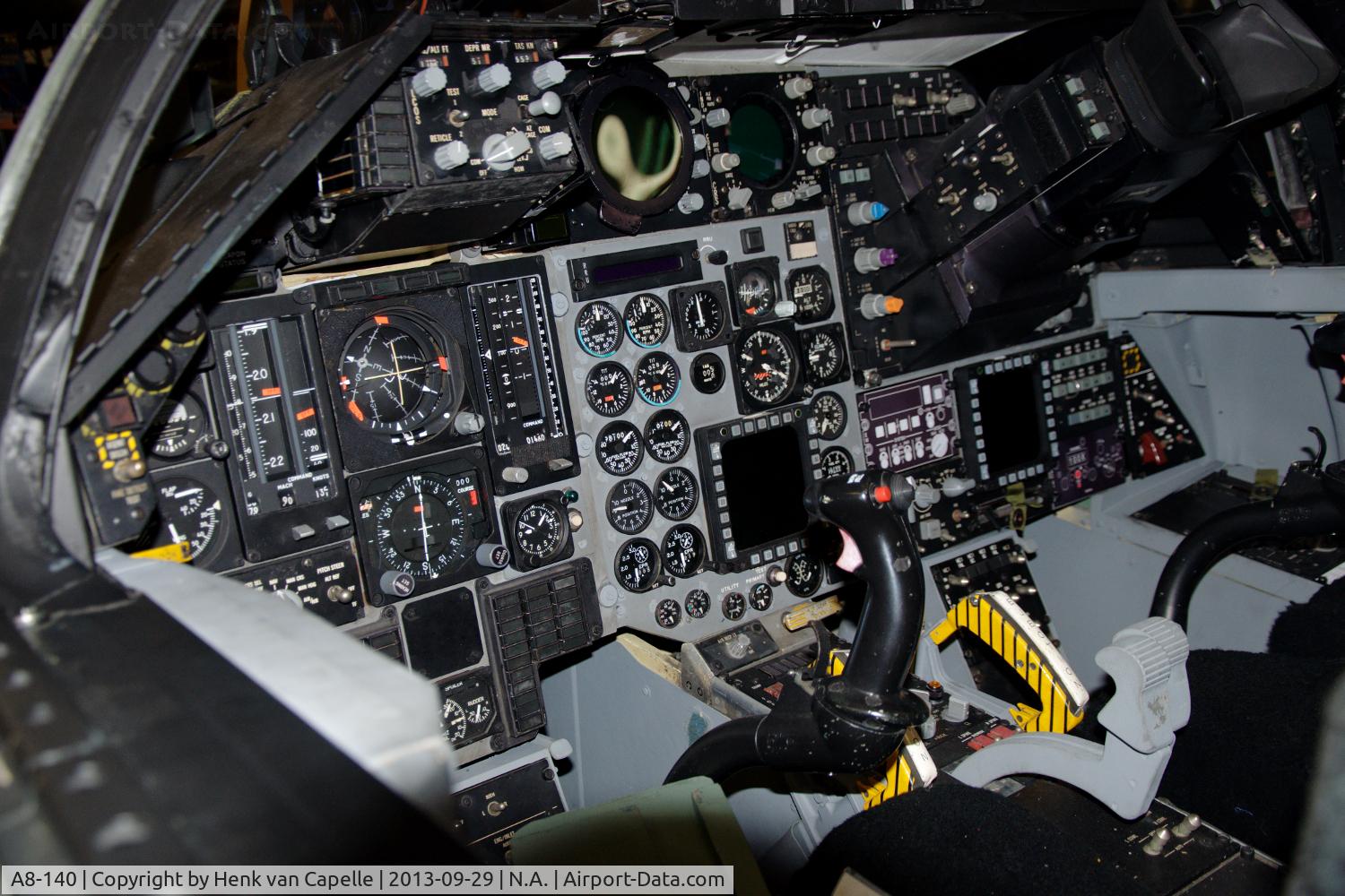 A8-140, General Dynamics F-111C Aardvark C/N D1-16, The cockpit module of F-111C A8-140 in the RAAFA Heritage Museum in Bull Creek, Western Australia.