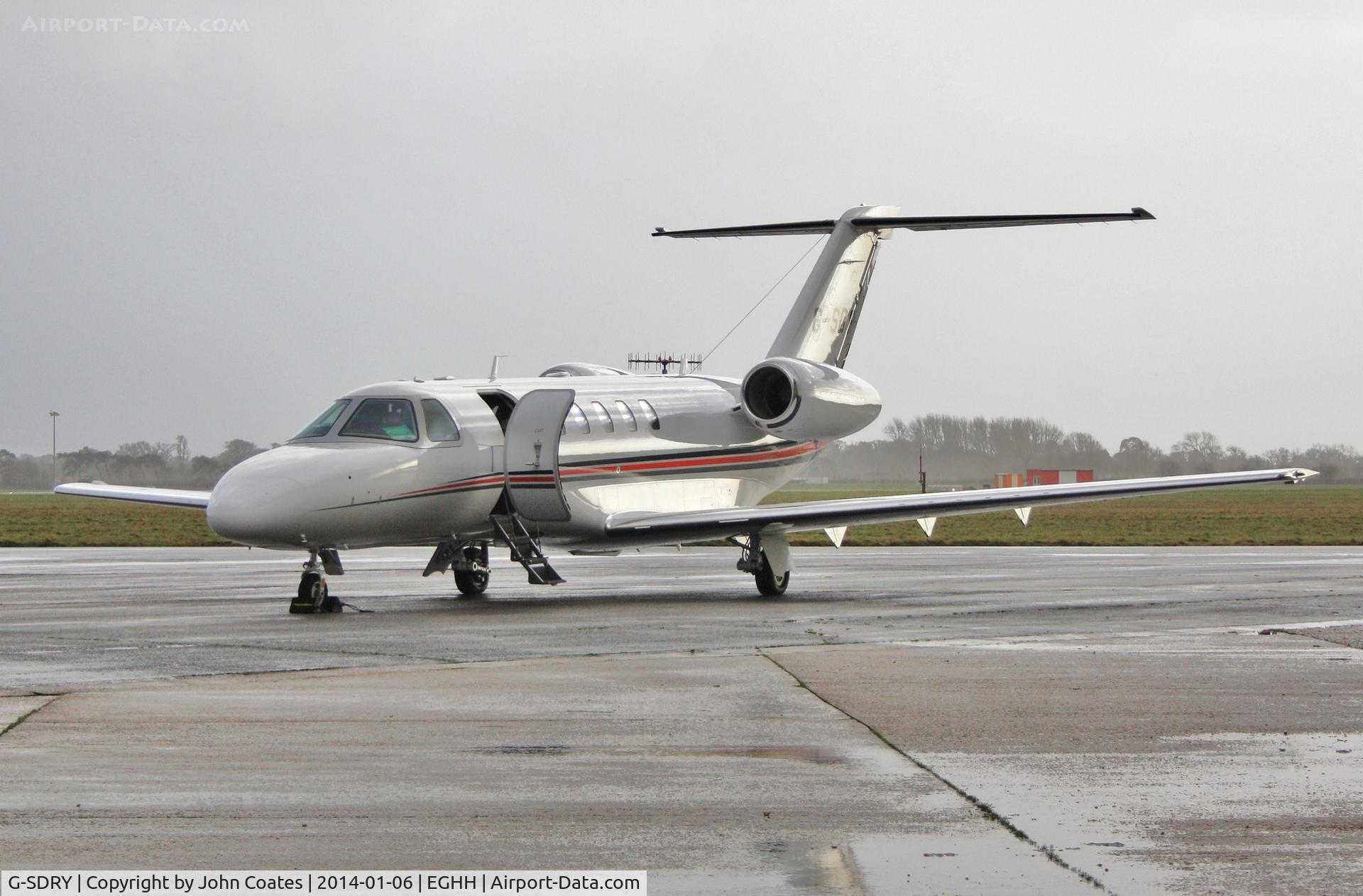 G-SDRY, 2013 Cessna 525C CitationJet CJ4 C/N 525C-0134, Parked at CSE on arrival