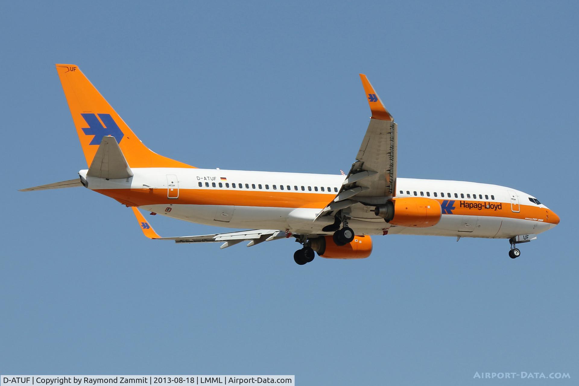 D-ATUF, 2006 Boeing 737-8K5 C/N 34687, B737-800 D-ATUF of Hapag Lloyd.
