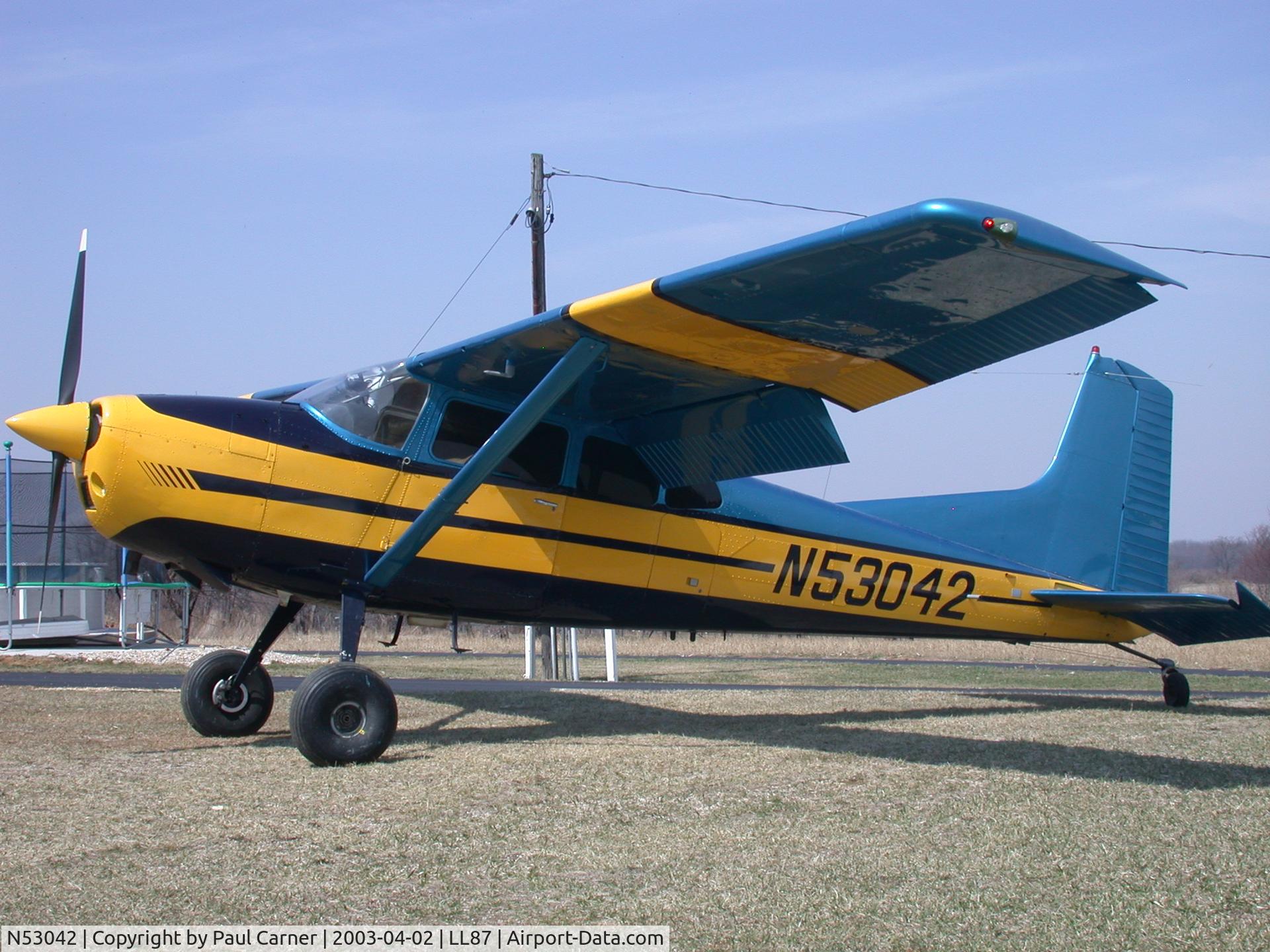 N53042, 1974 Cessna A185F Skywagon 185 C/N 18502333, N53042 at LL-87 Rockton, Illinois
owner: Paul Carner