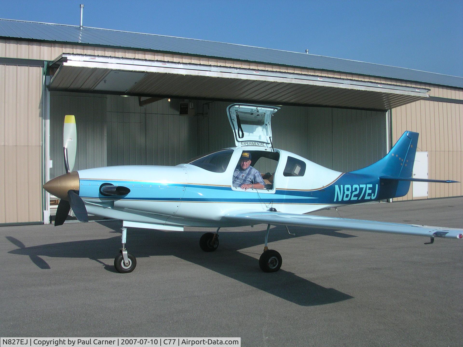 N827EJ, 2004 Lancair IV-P C/N 82987, Pilot and Builder:  Jim Carner, retired AAL Captain, Fairbanks Alaska
N827EJ  at Poplar Grove, Illinois