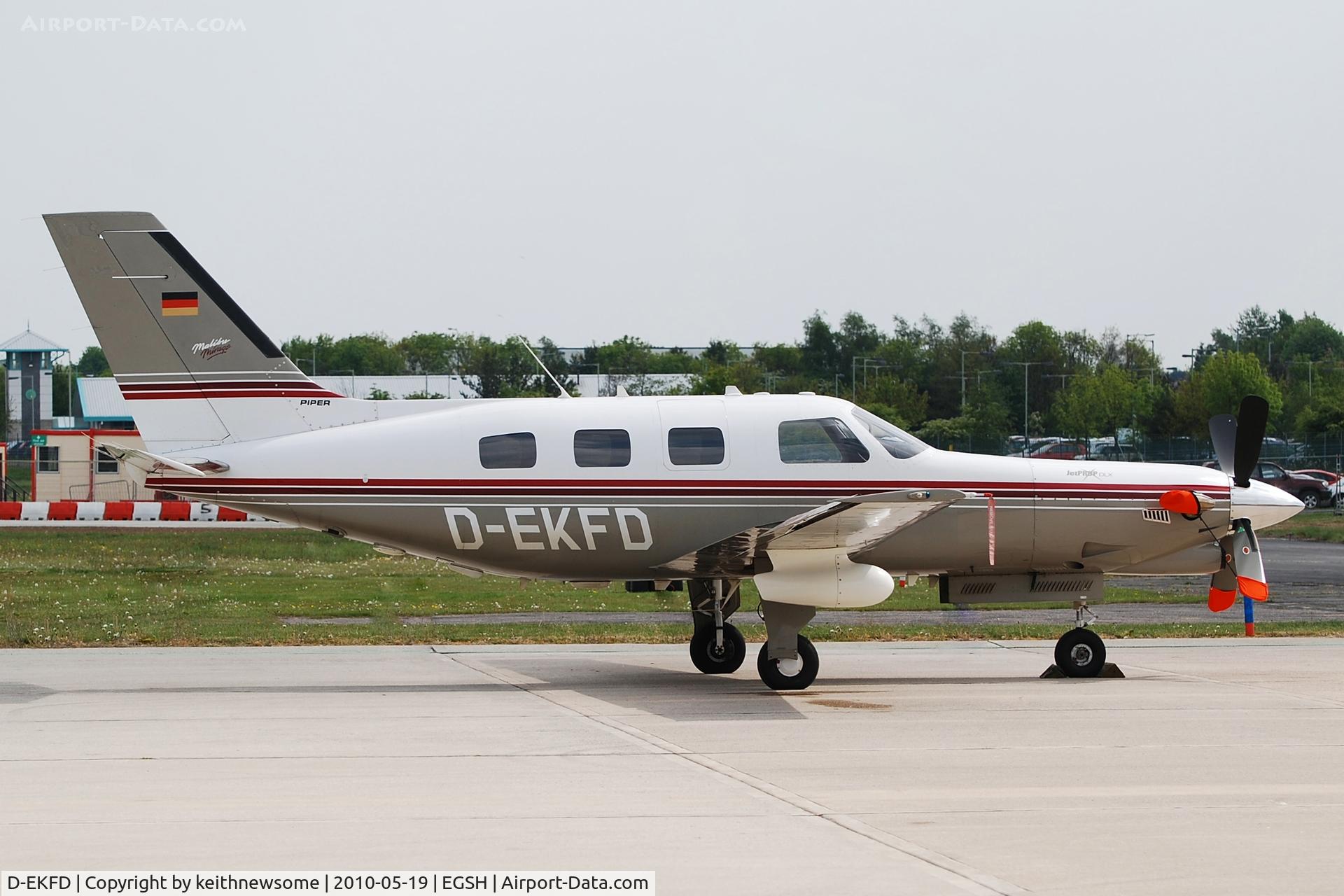 D-EKFD, 1988 Piper PA-46-350P Malibu Mirage Malibu Mirage C/N 4622008, Nice visitor !
