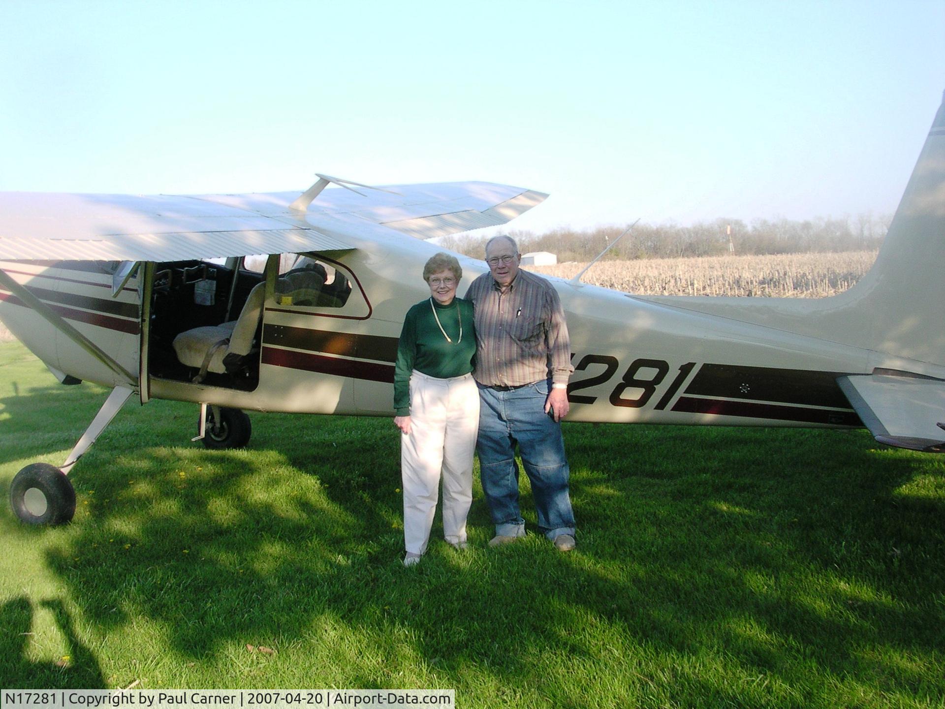 N17281, 1960 Cessna 180C C/N 50774, Carner RLA, Rozetta, Illinois