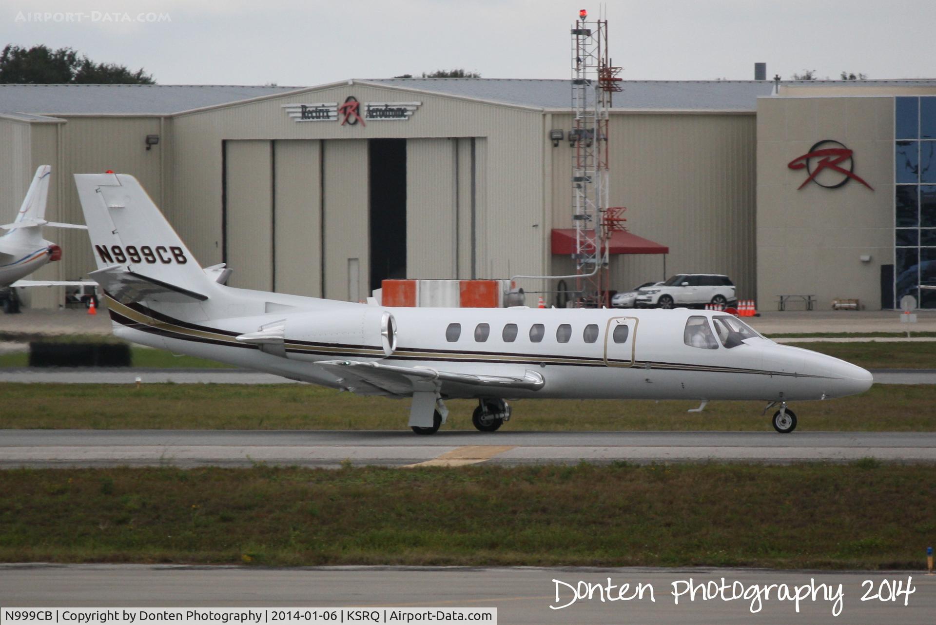 N999CB, 2005 Cessna 560 Citation Encore C/N 560-0692, Cessna Citation V (N999CB) taxis for flight at Sarasota-Bradenton International Airport